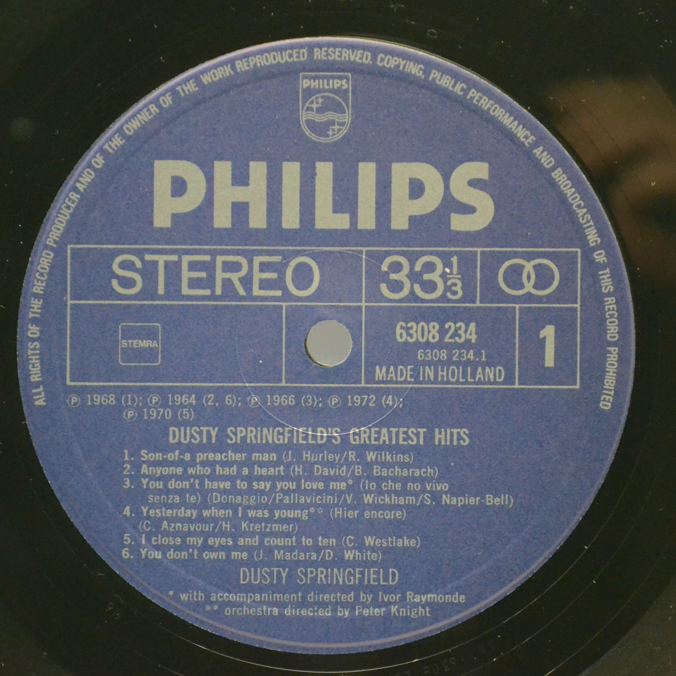 Dusty Springfield — Greatest Hits, 1974