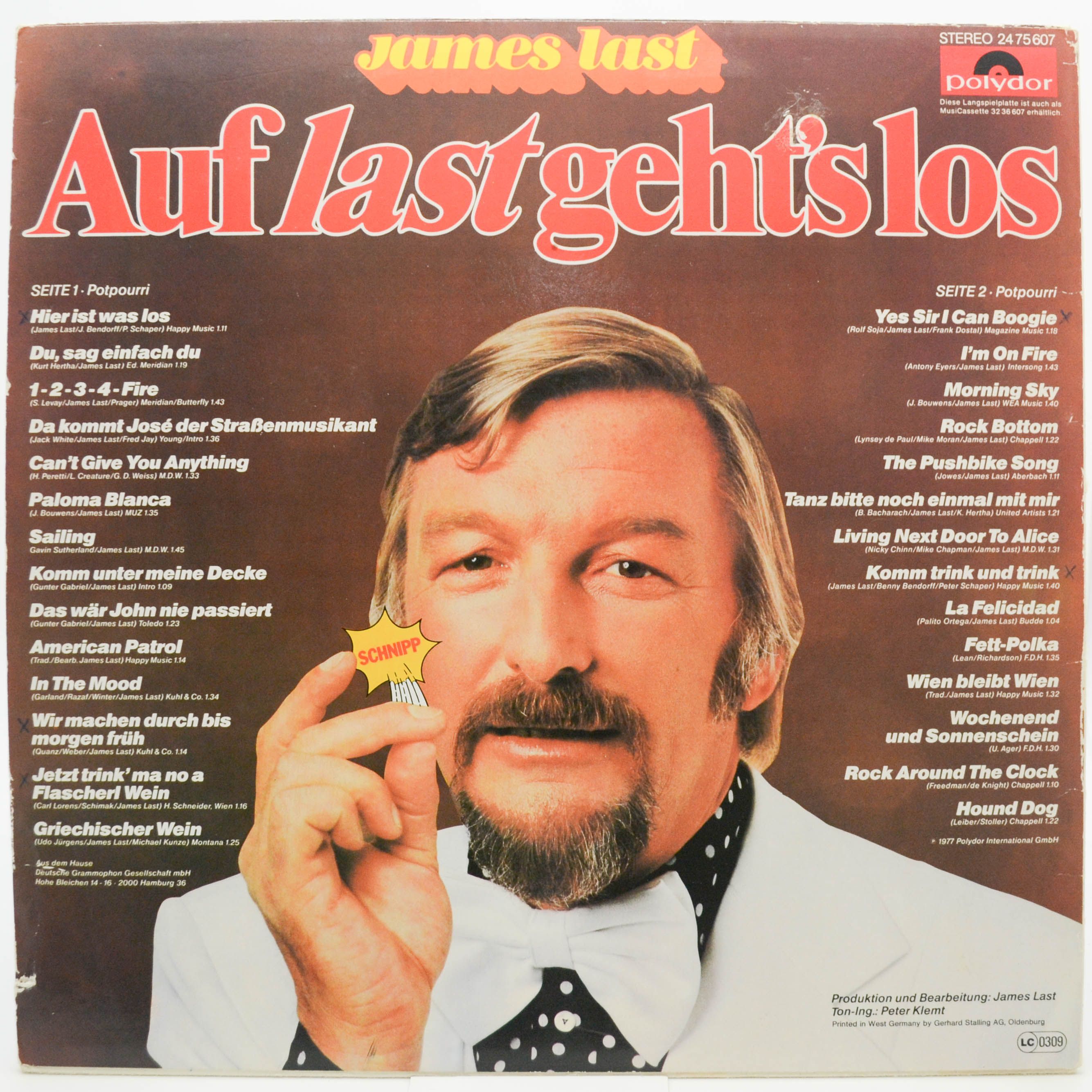 James Last — Auf Last Geht's Los, 1977