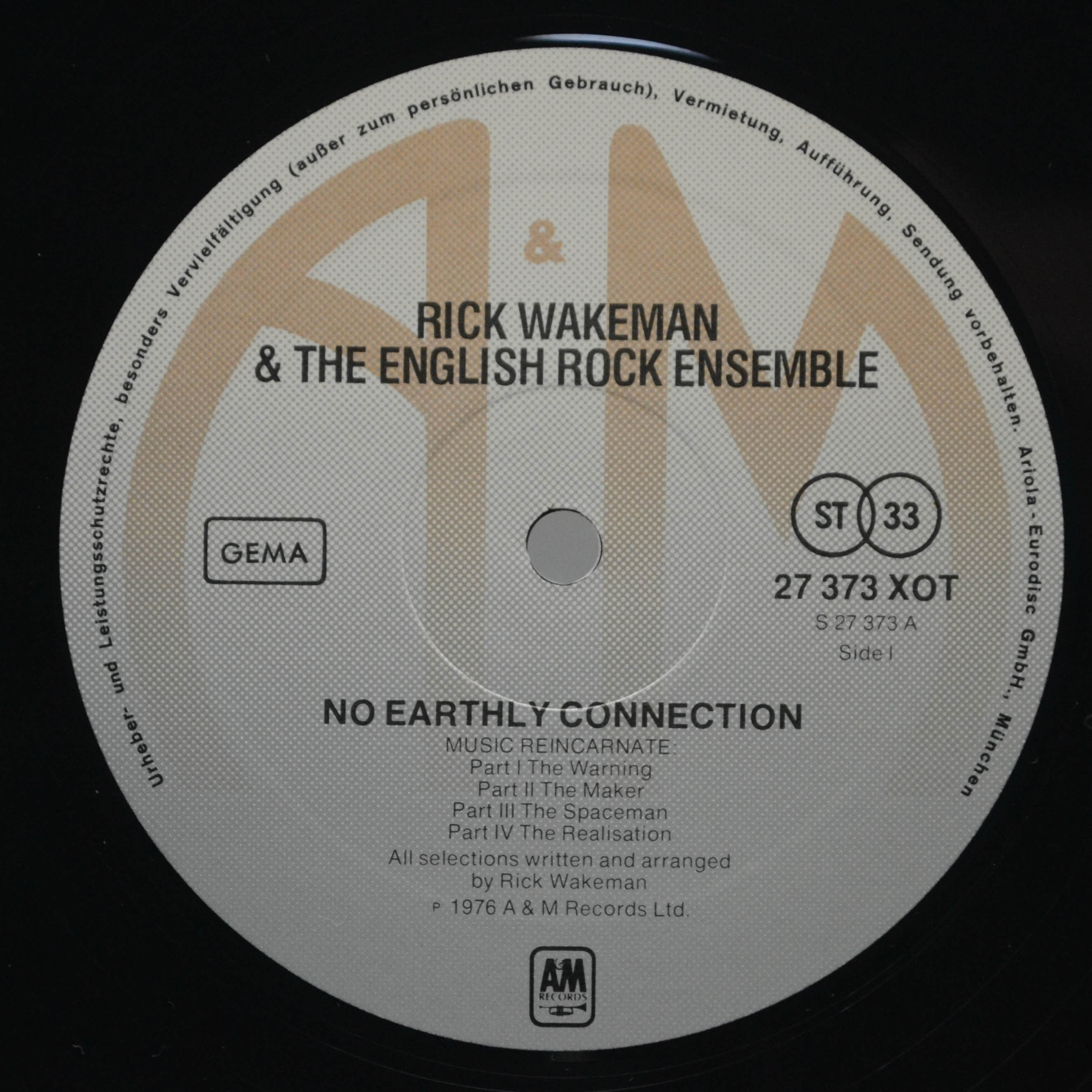 Rick Wakeman And The English Rock Ensemble — No Earthly Connection, 1976