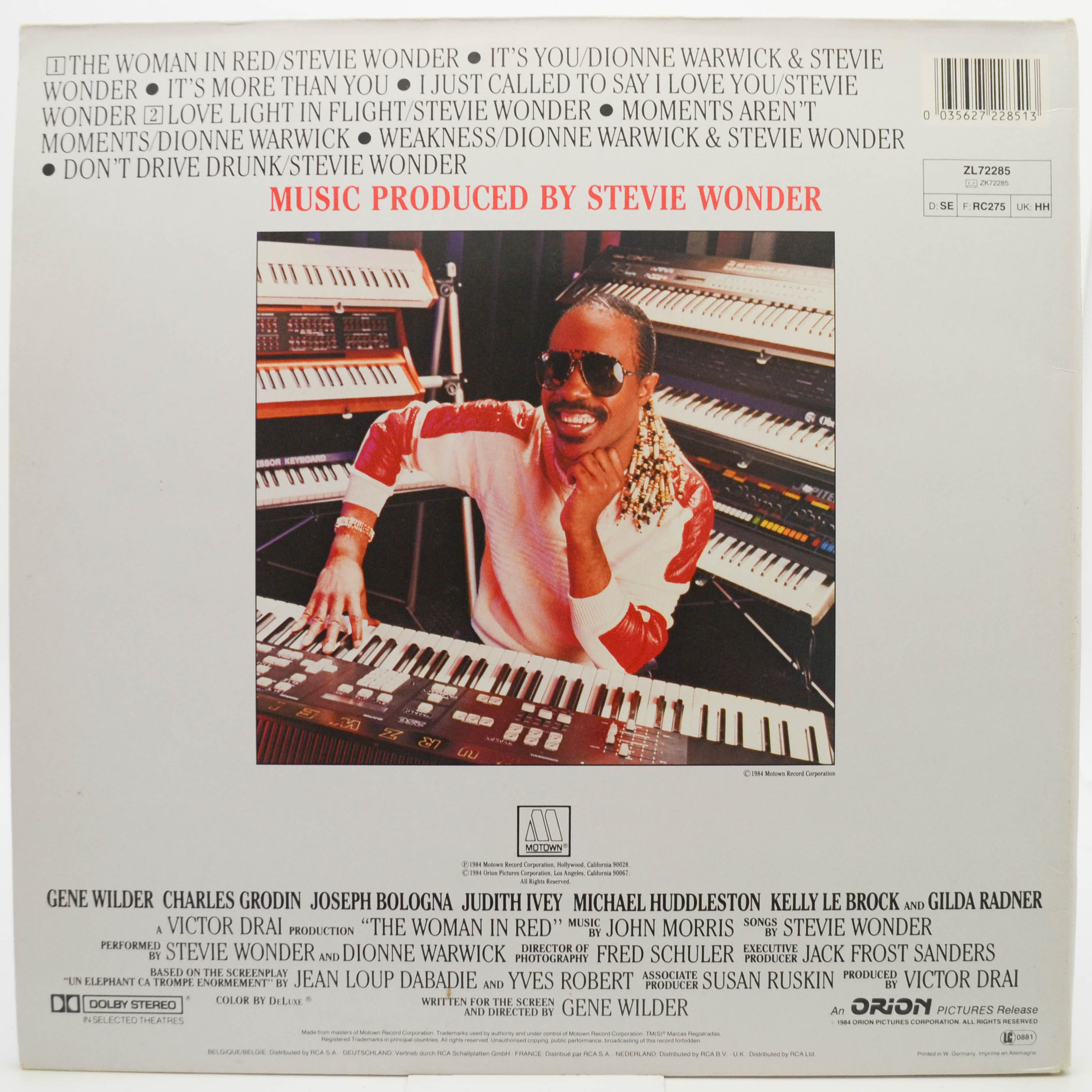 Stevie Wonder — The Woman In Red (Original Motion Picture Soundtrack), 1984
