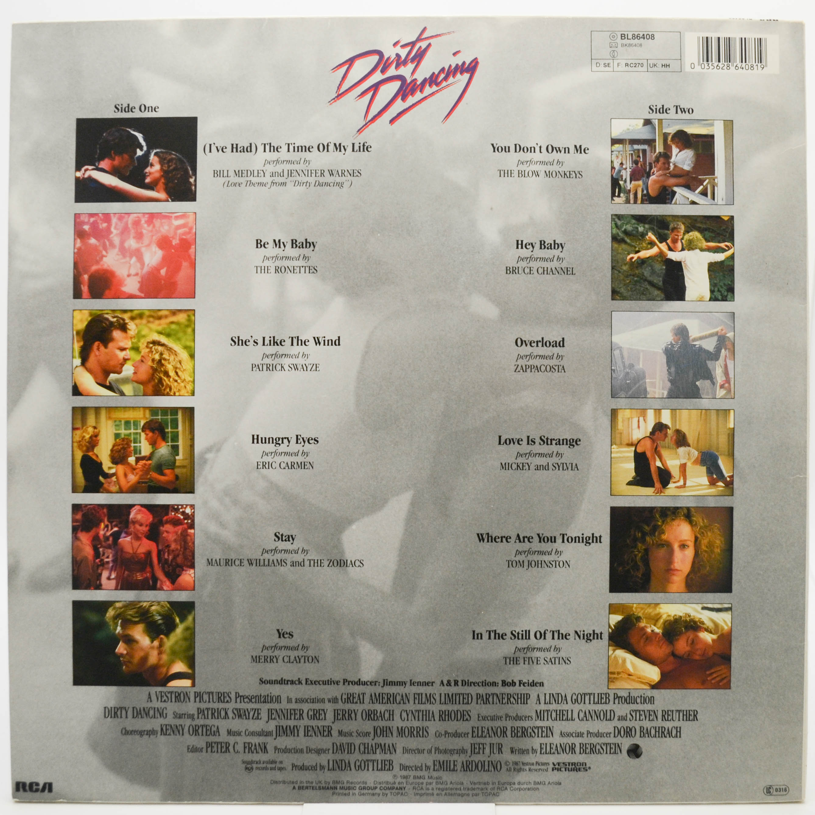 Various — Dirty Dancing (Original Soundtrack From The Vestron Motion Picture), 1987