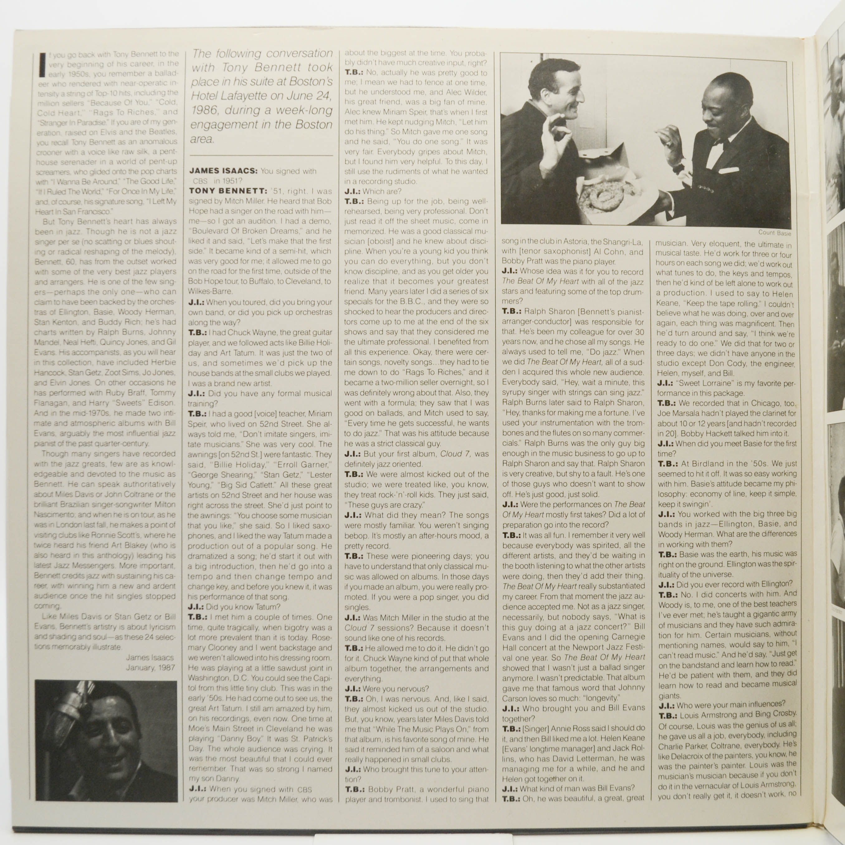 Tony Bennett — Jazz (2LP), 1987