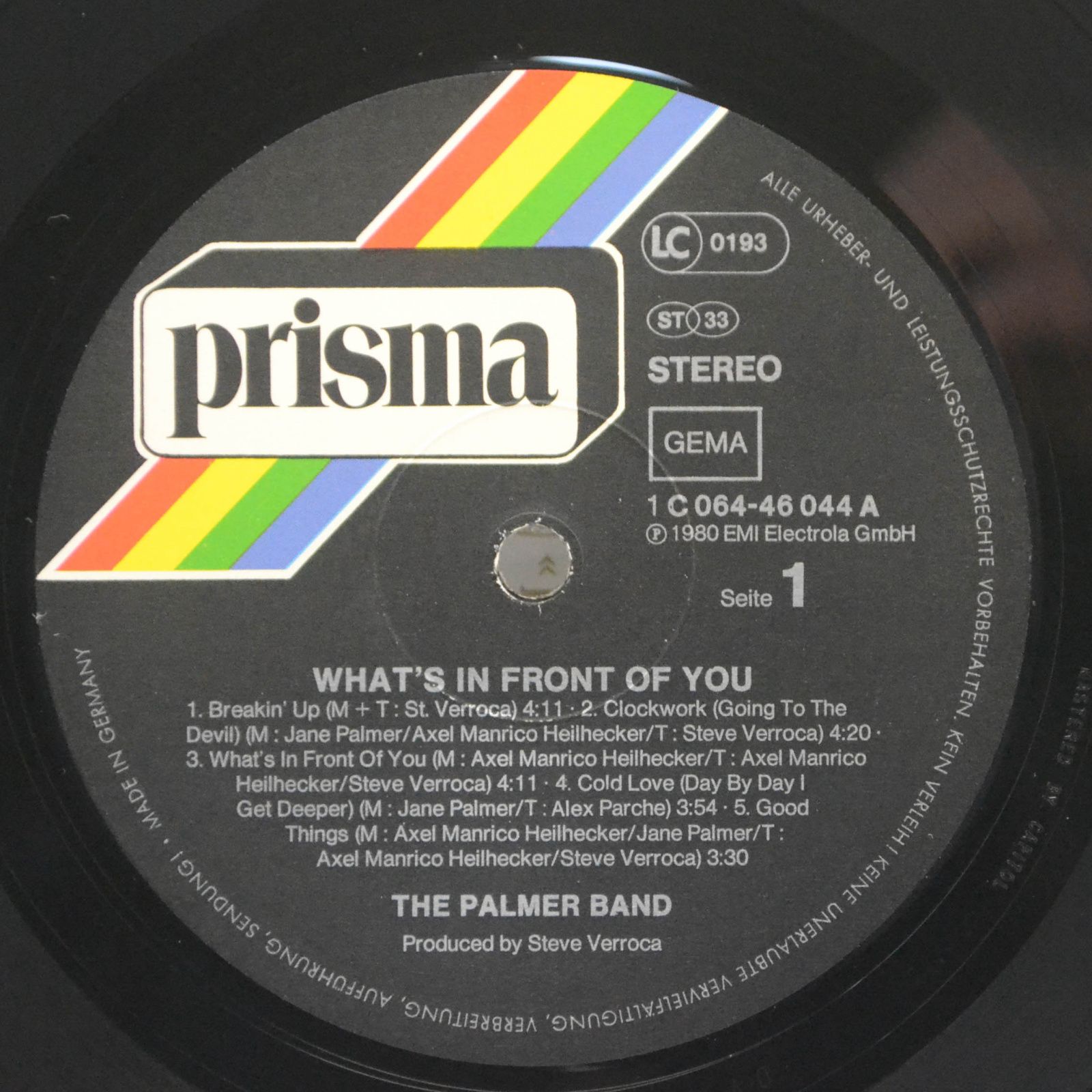 Palmer Band — What's In Front Of You, 1980