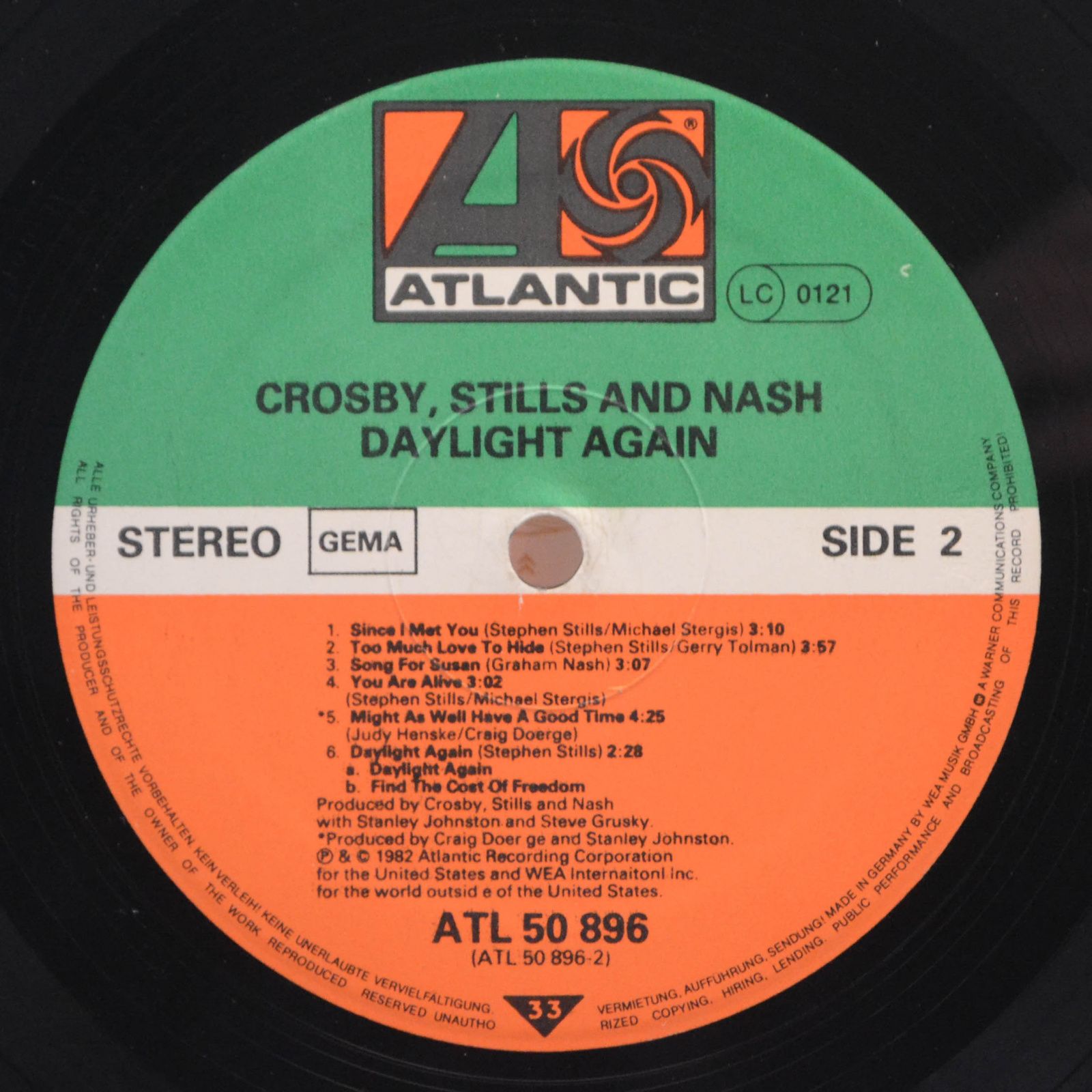 Crosby, Stills & Nash — Daylight Again, 1982