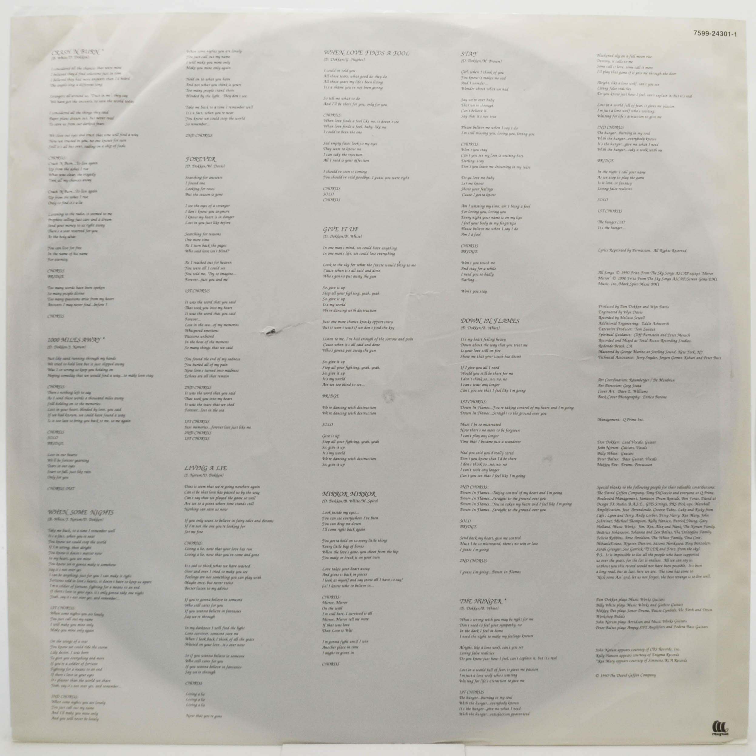 Don Dokken — Up From The Ashes, 1990