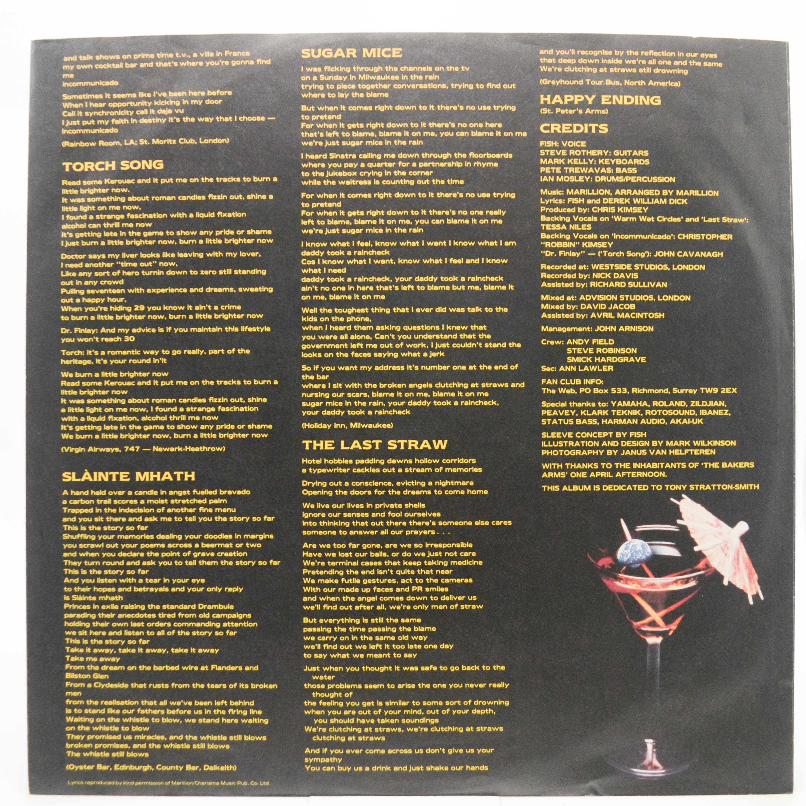 Marillion — Clutching At Straws, 1987