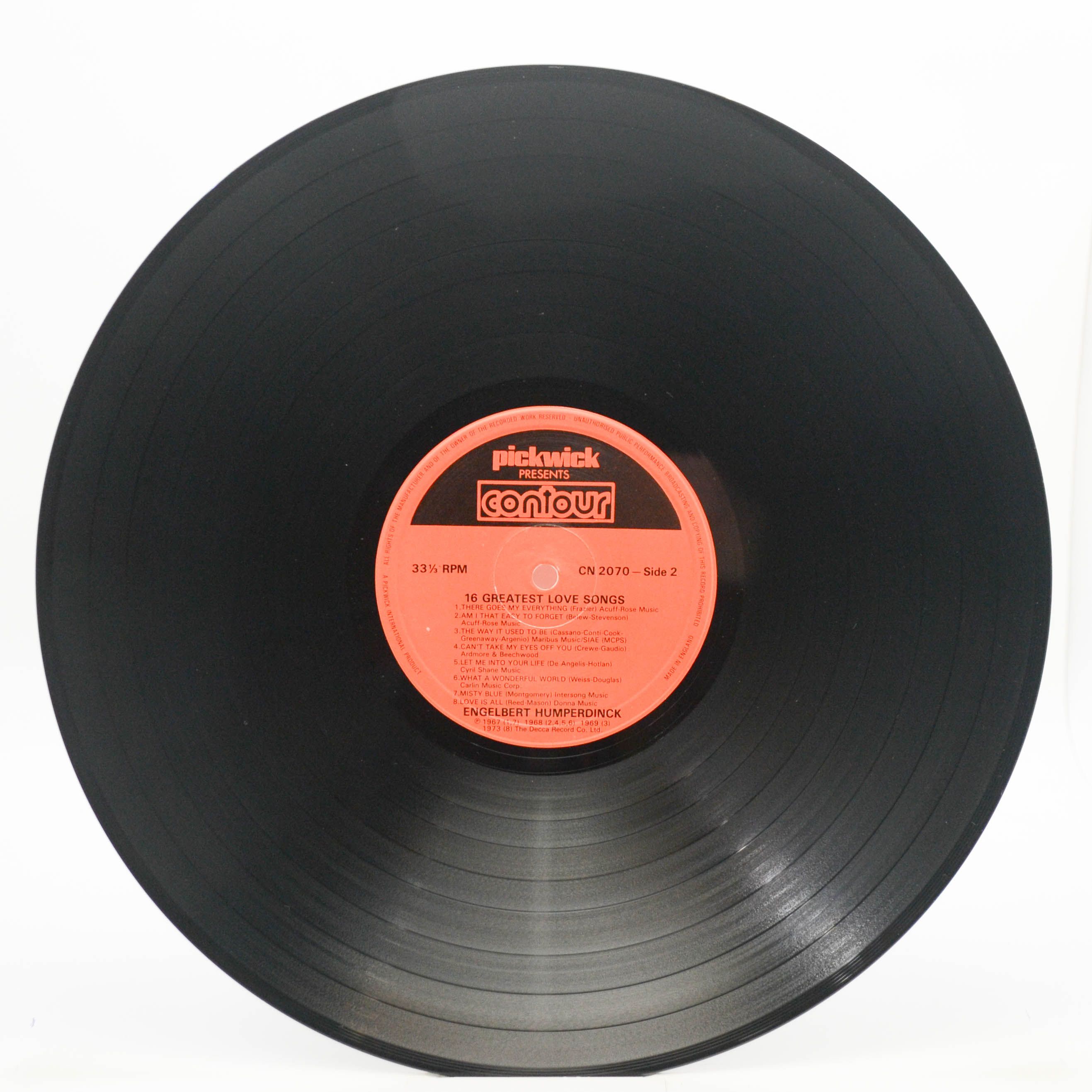 Engelbert Humperdinck — 16 Greatest Love Songs (UK), 1984
