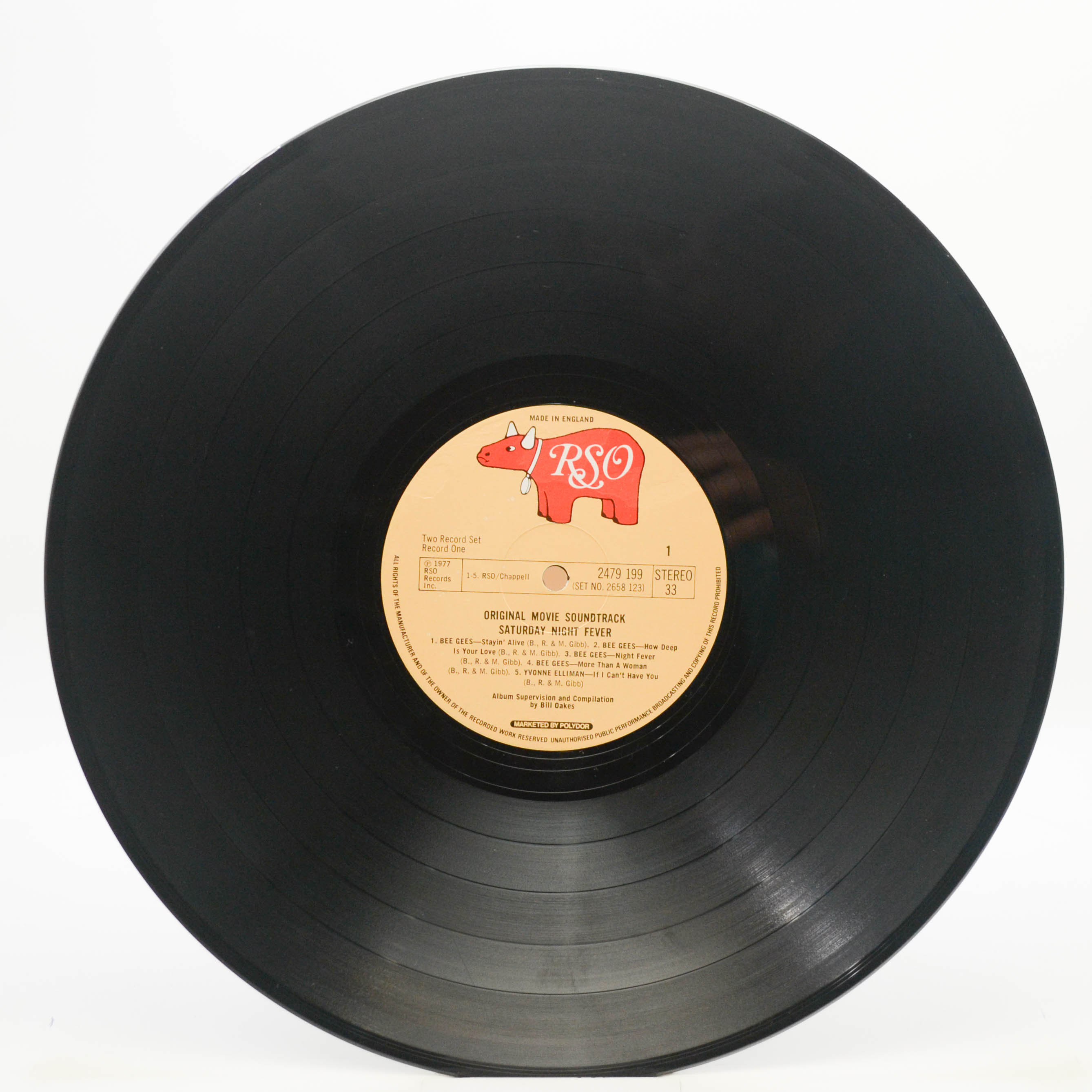 Various — Saturday Night Fever (The Original Movie Sound Track) (2LP, UK), 1977