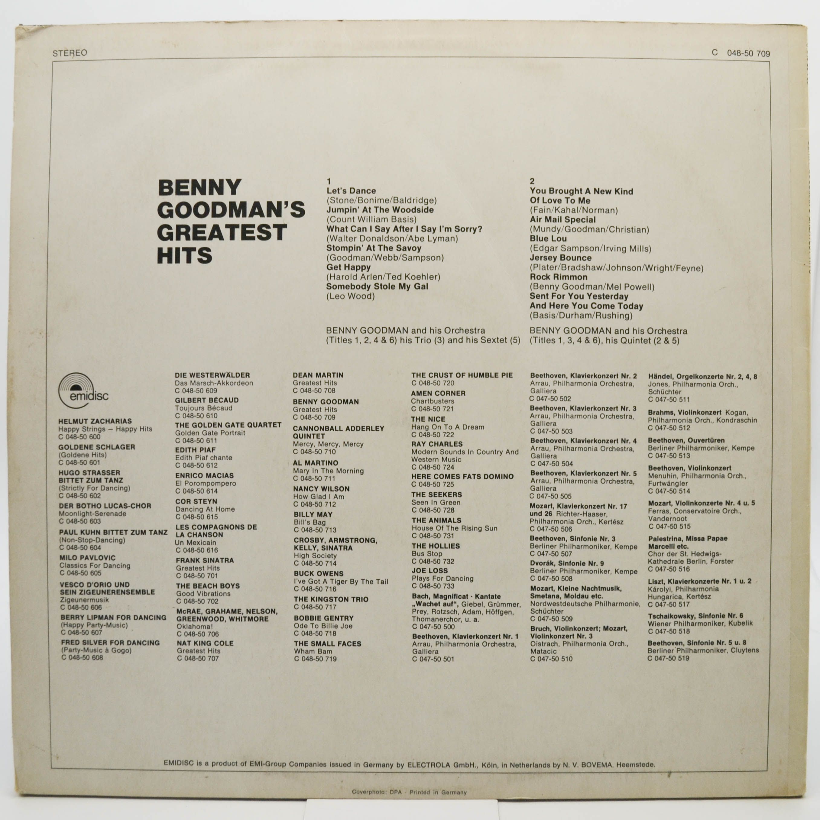 Benny Goodman — Benny Goodman's Greatest Hits, 1961