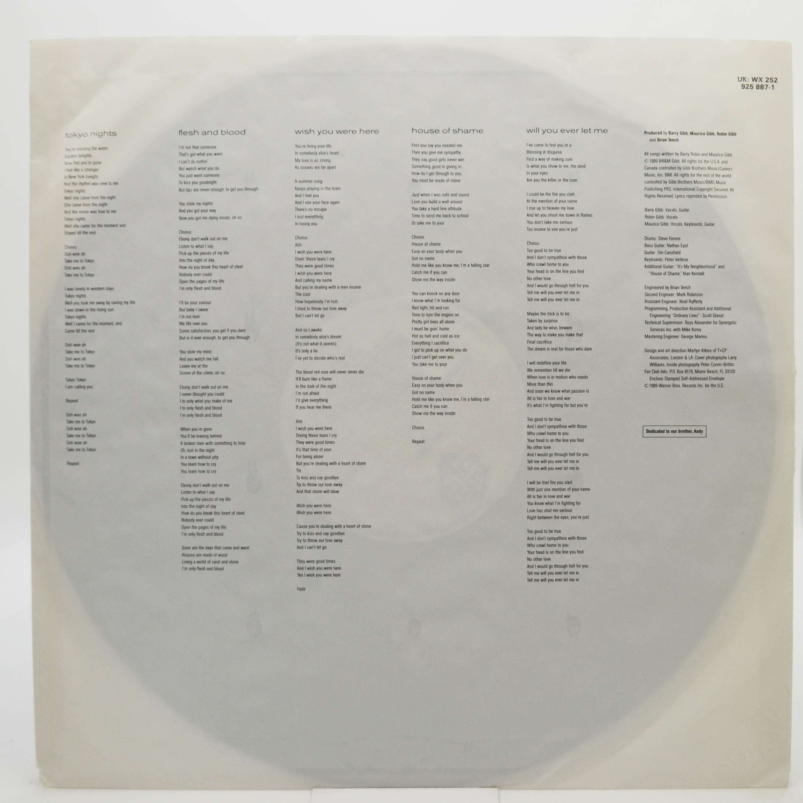 Bee Gees — One, 1989