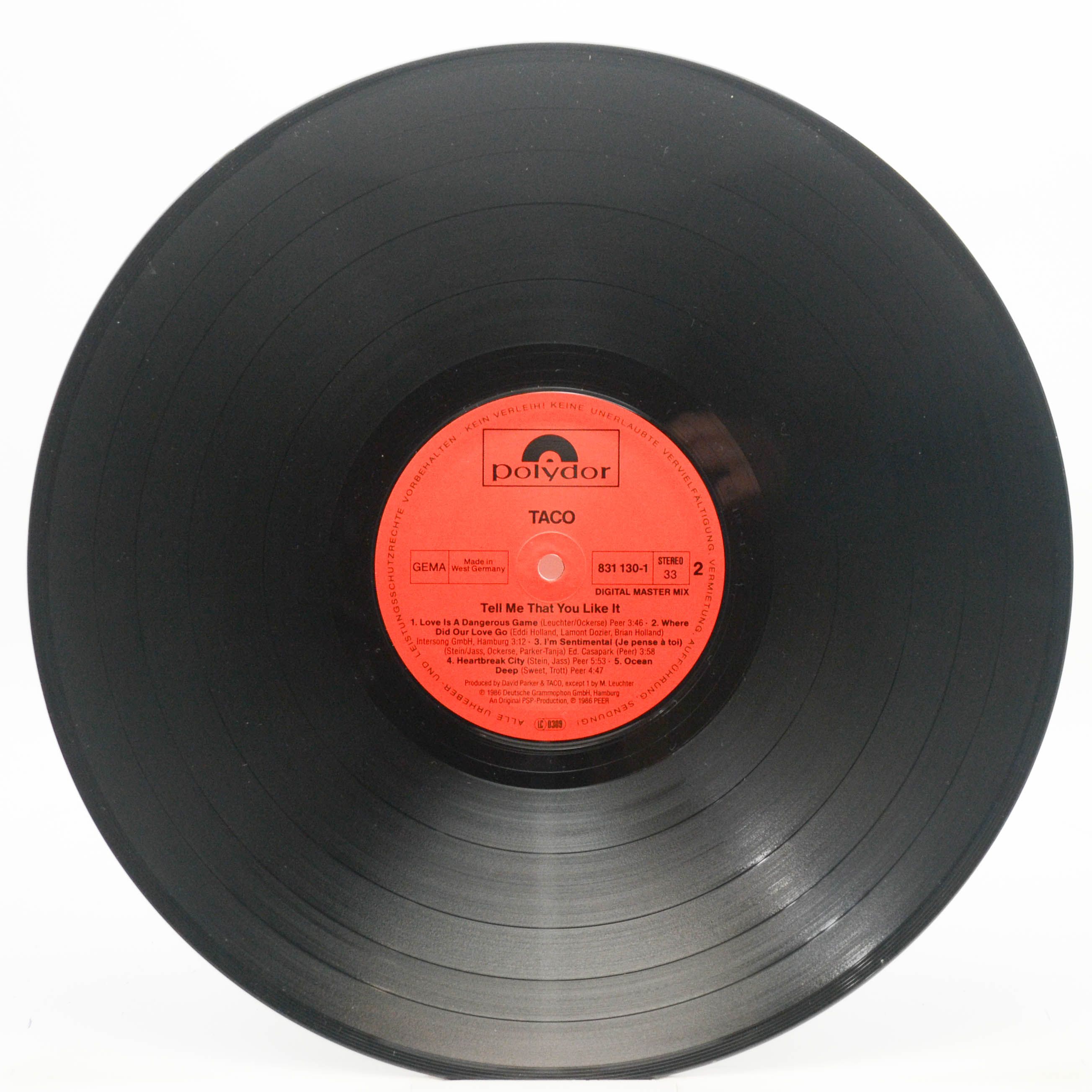 Taco — Tell Me That You Like It, 1986