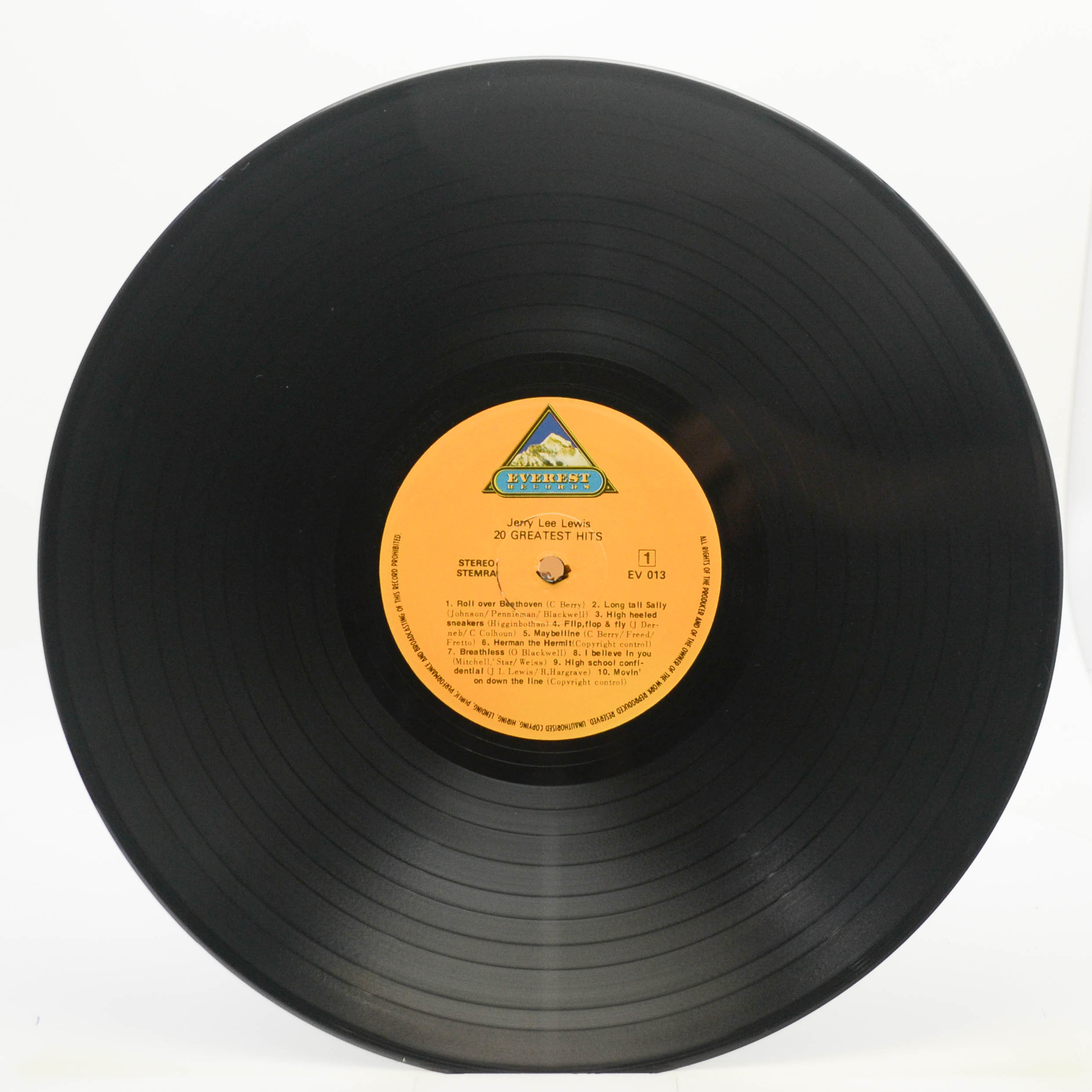 Виниловая пластинка Jerry Lee Lewis — 20 Greatest Hits, 1982