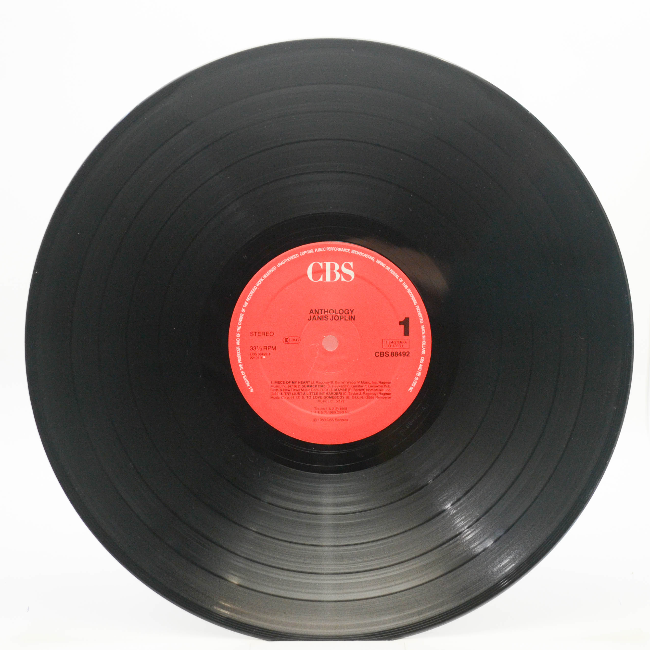 Janis Joplin — Anthology (2LP), 1980