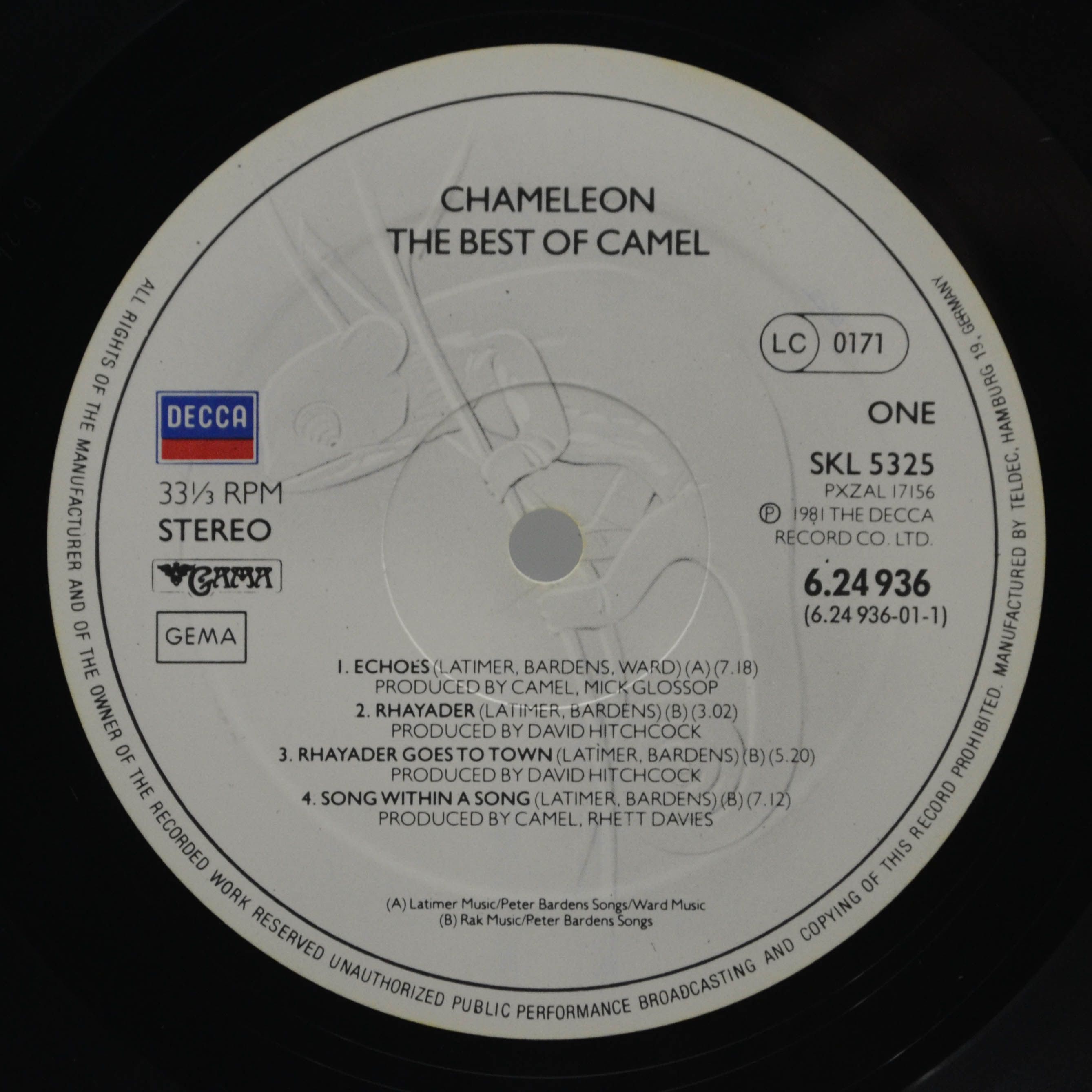 Camel — Chameleon The Best Of Camel, 1981