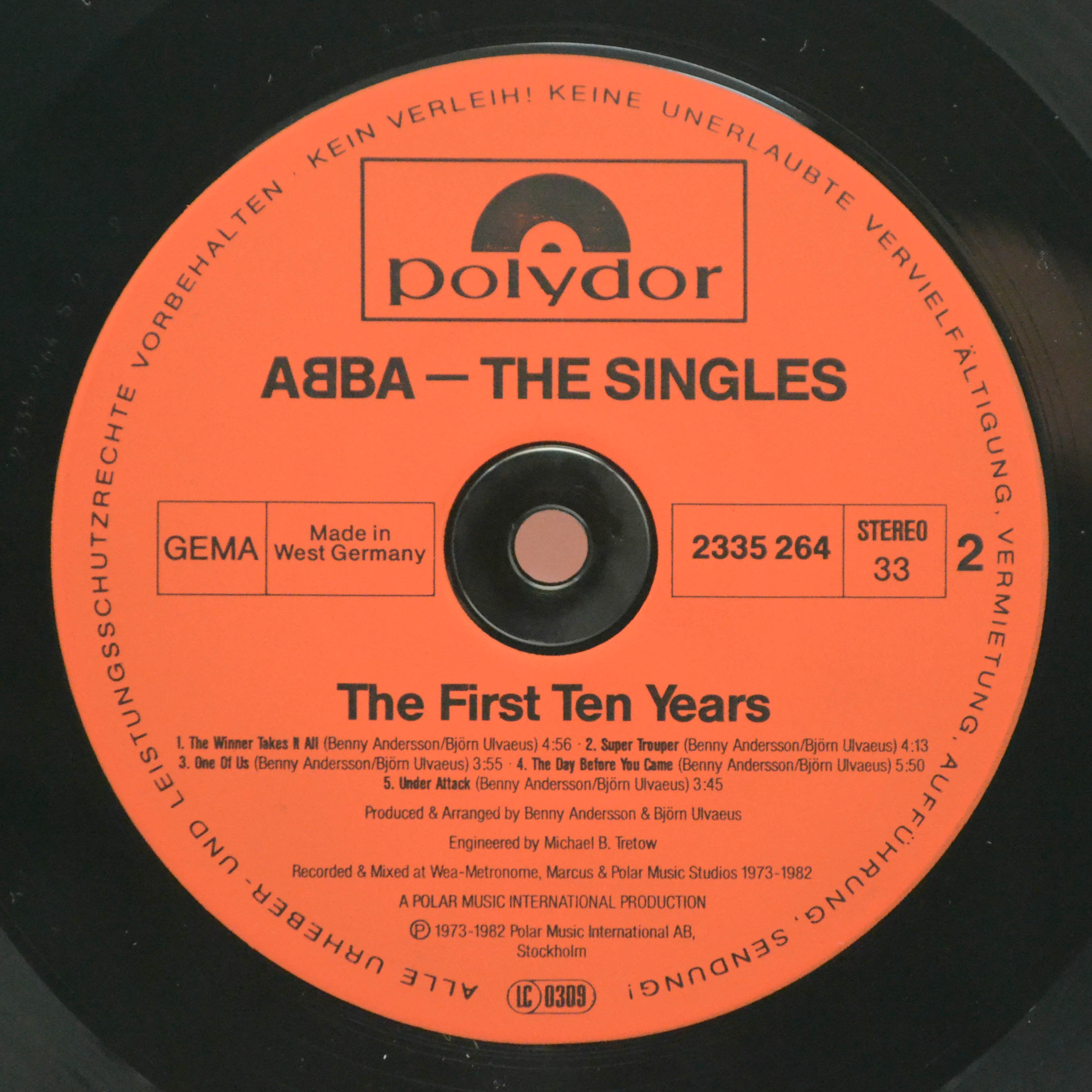 Виниловая пластинка ABBA — The Singles (The First Ten Years) (2LP), 1982