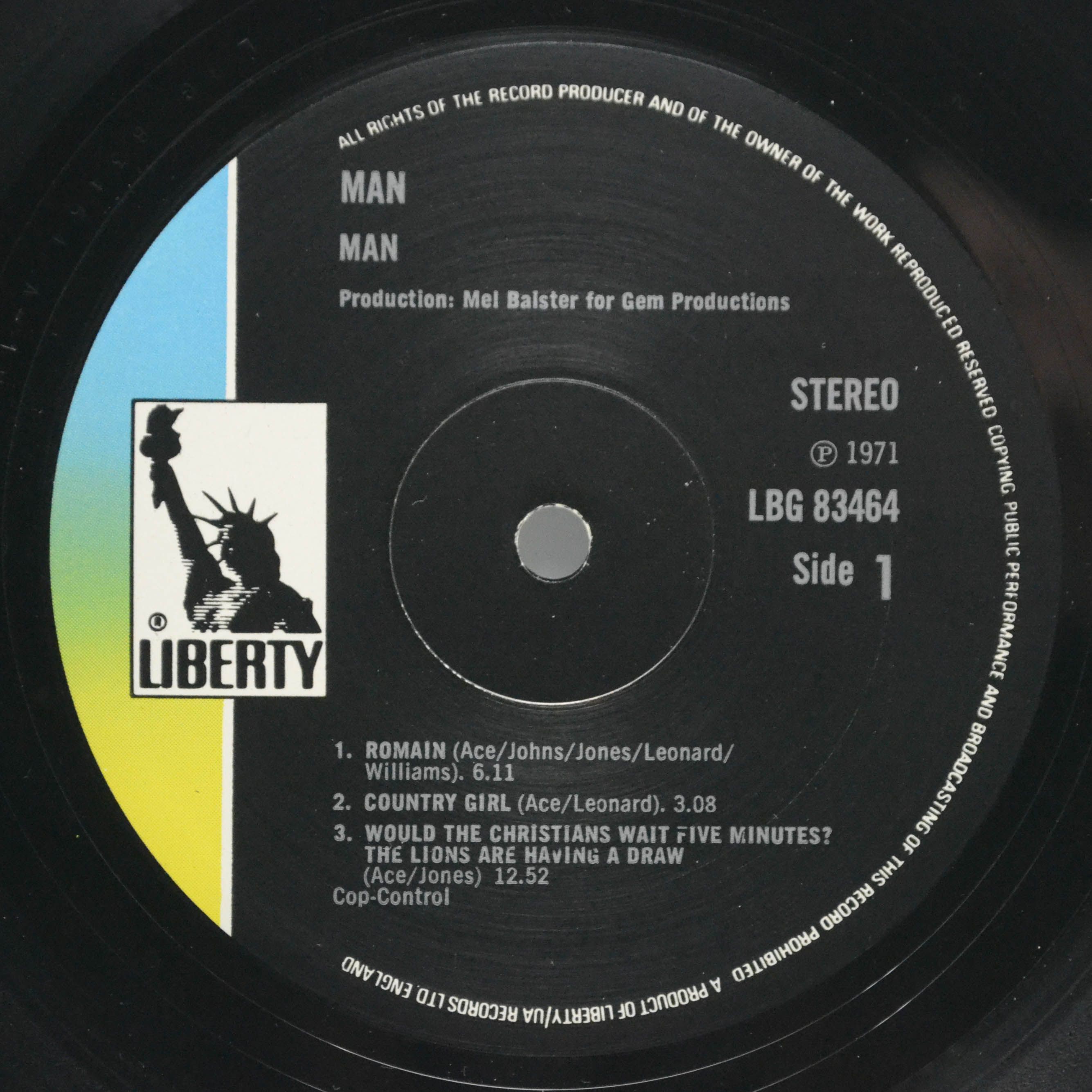 Man — Man (1-st, UK), 1971