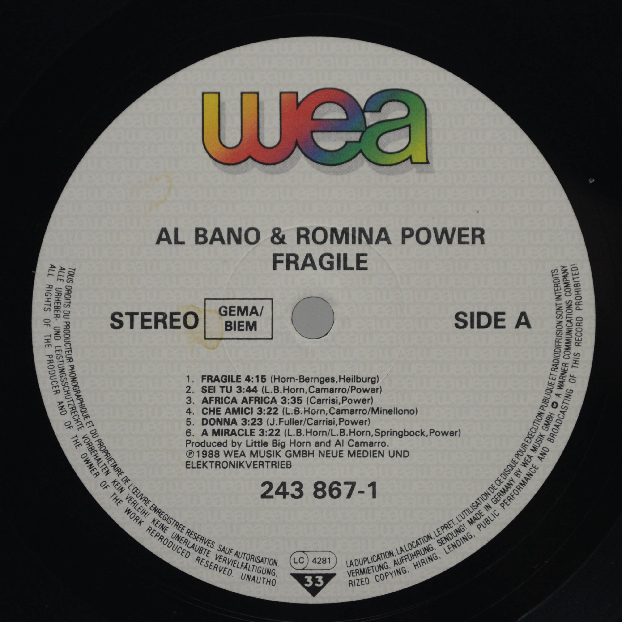 Al Bano & Romina Power — Fragile, 1988