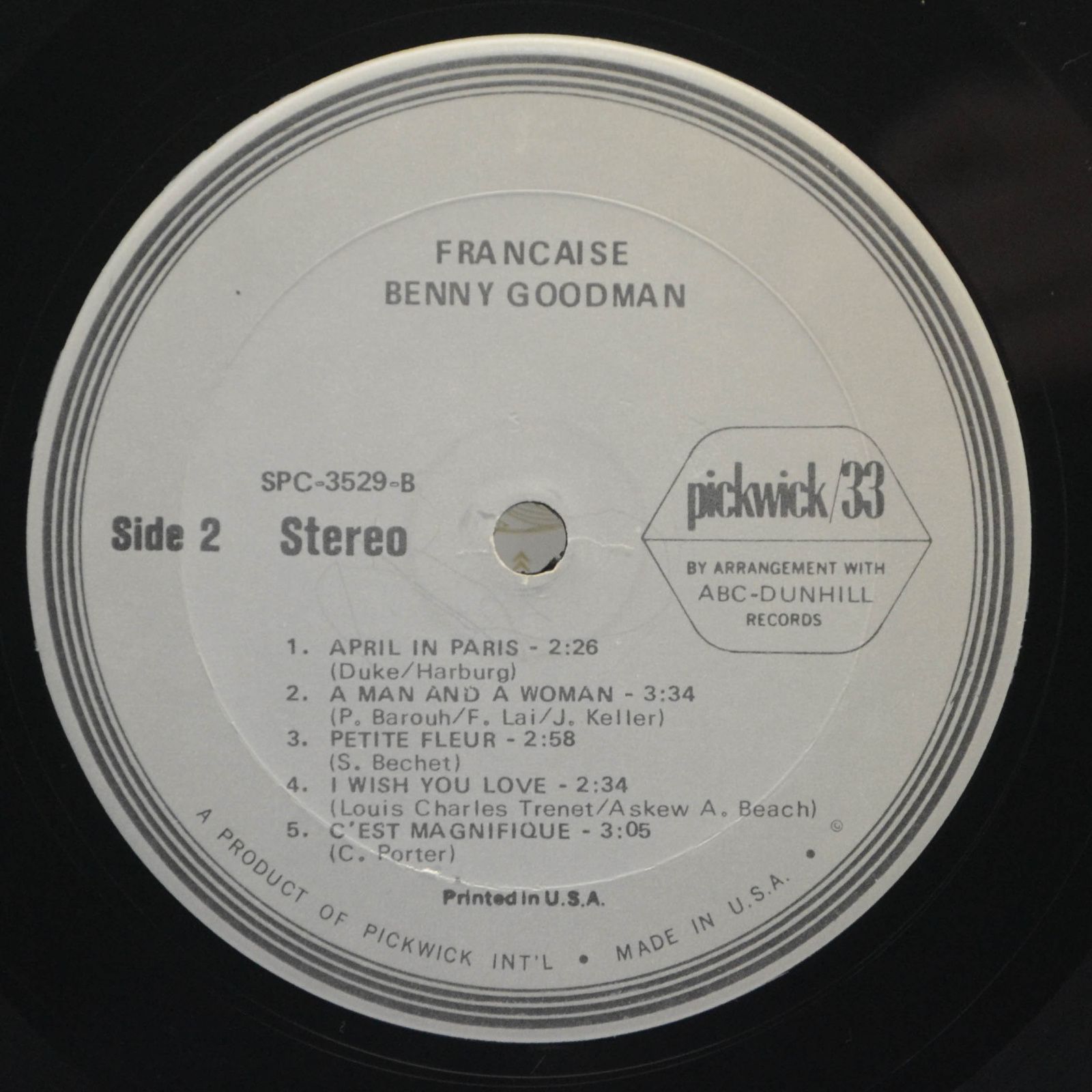 Benny Goodman — Francaise (USA), 1975