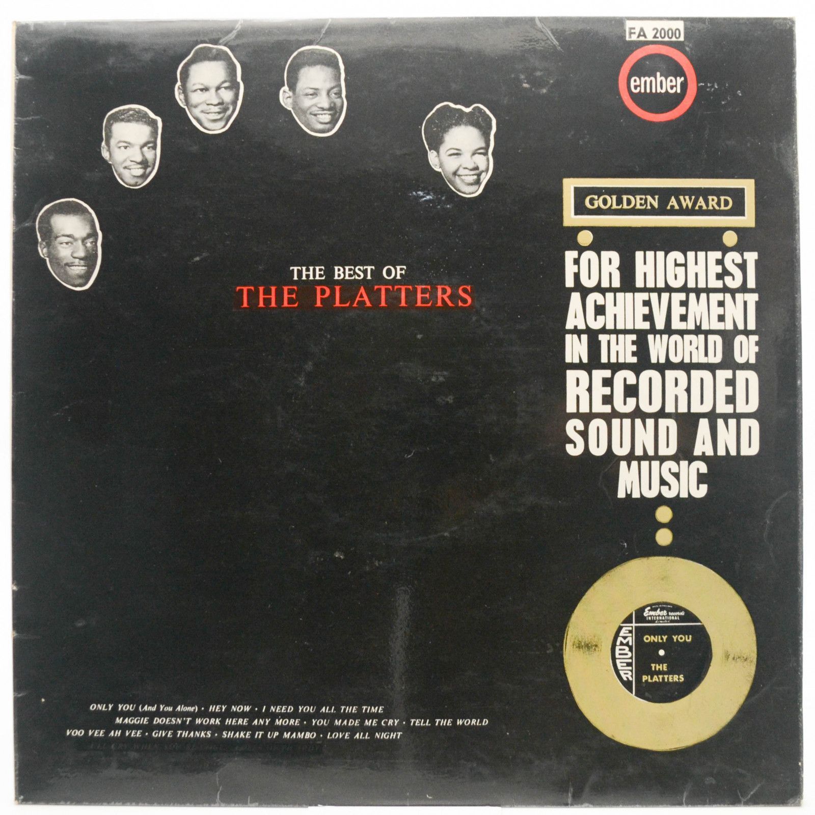 Platters — The Best Of The Platters (UK), 1962