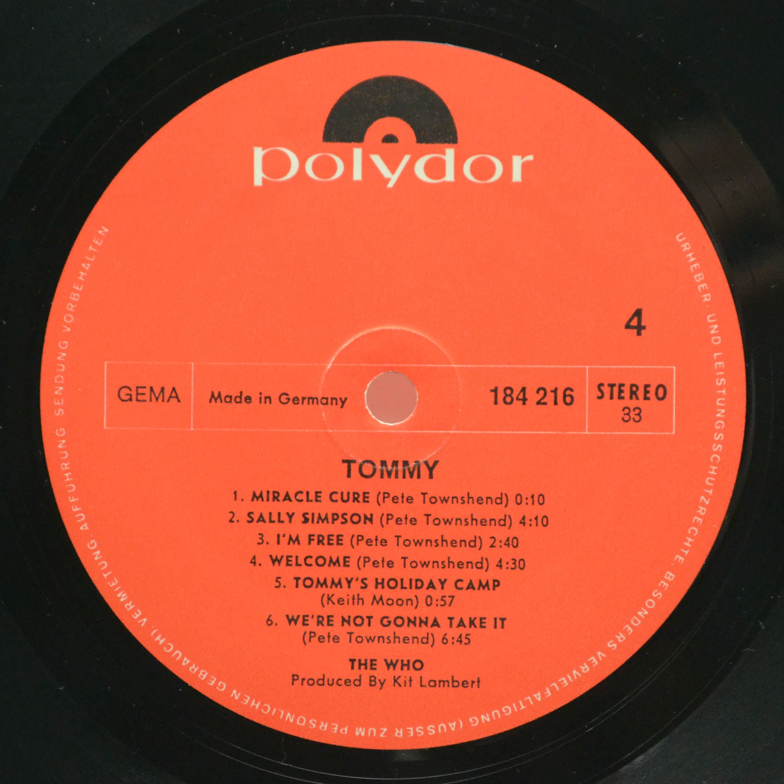Who — Tommy (2LP), 1969