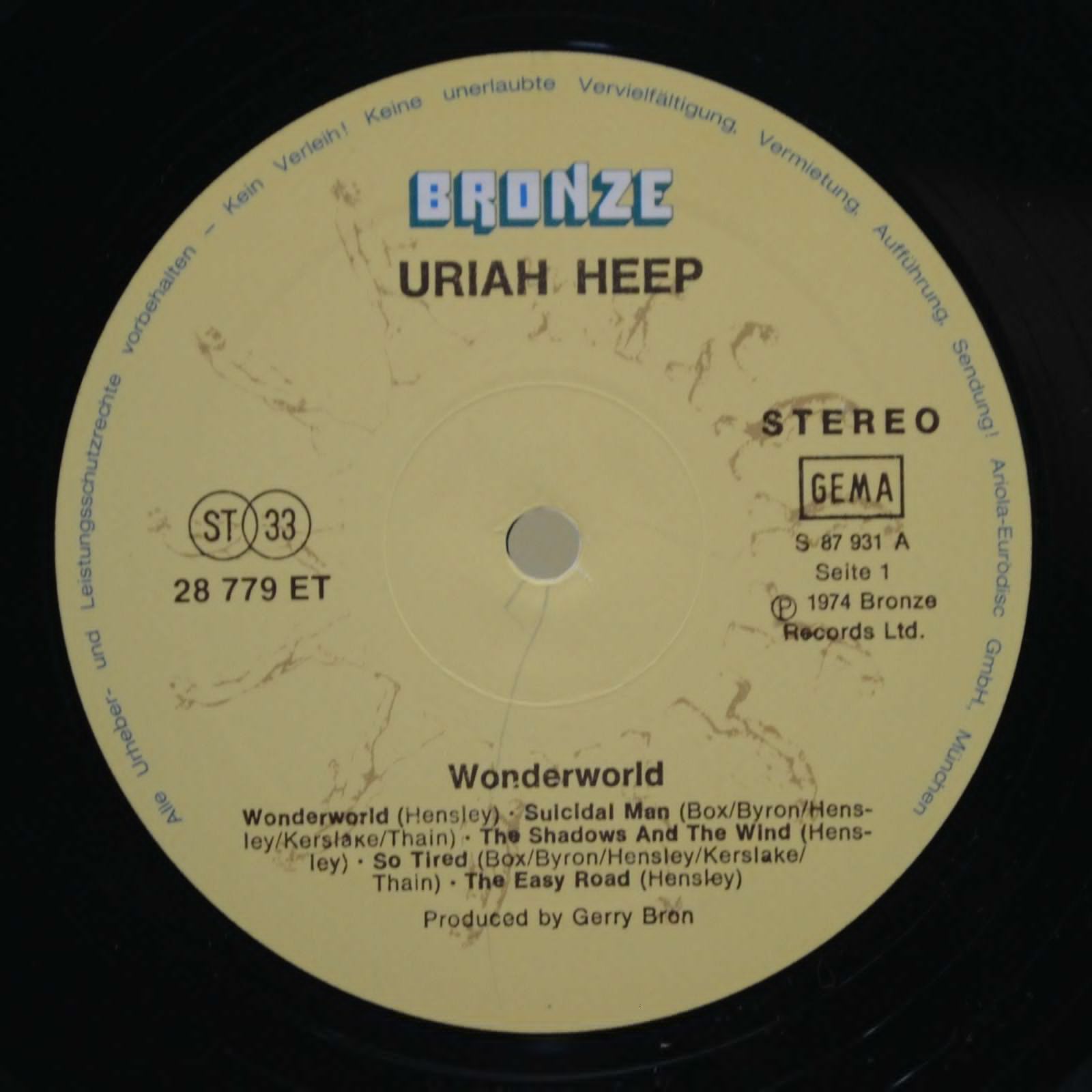 Uriah Heep — Wonderworld, 1974
