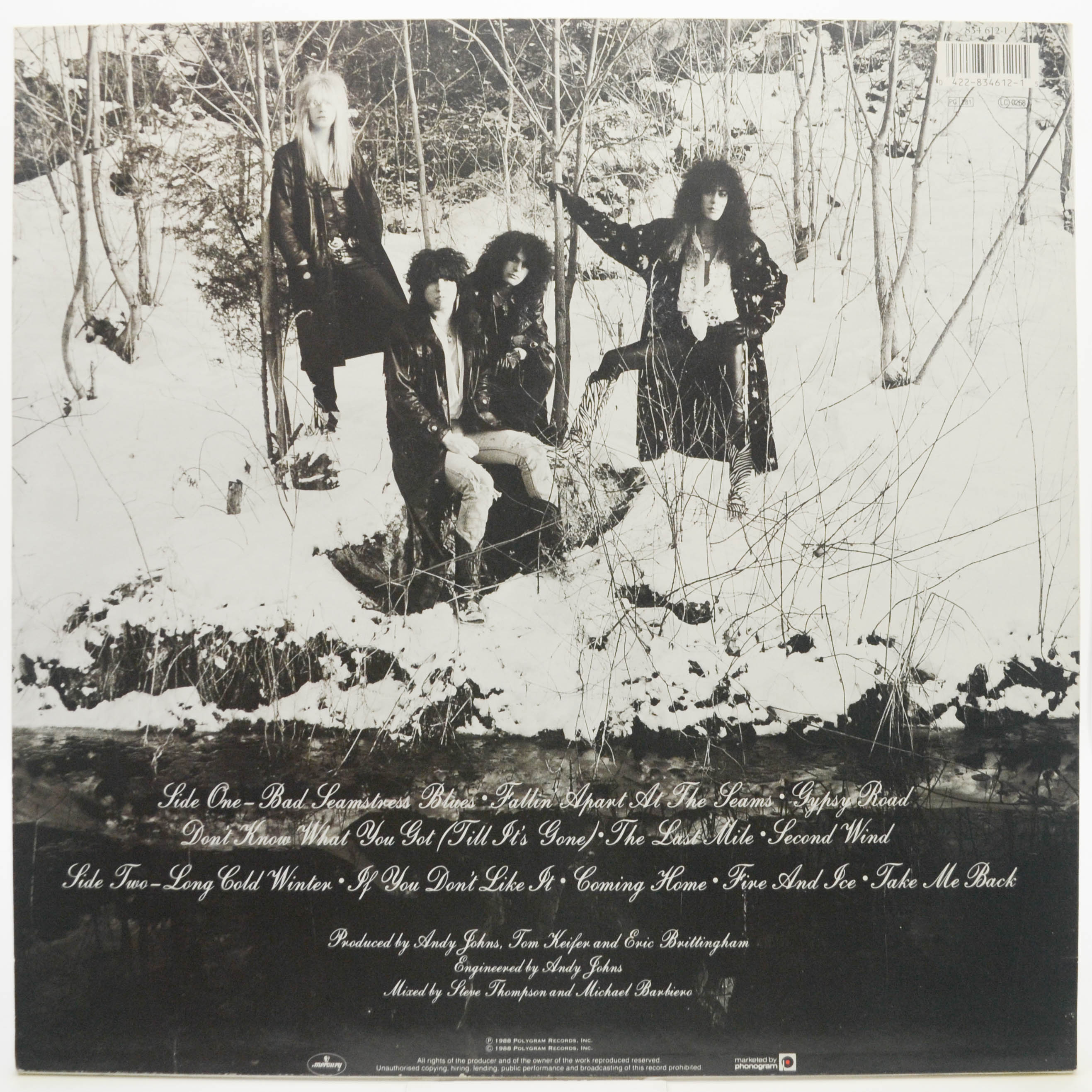 Cinderella — Long Cold Winter, 1988