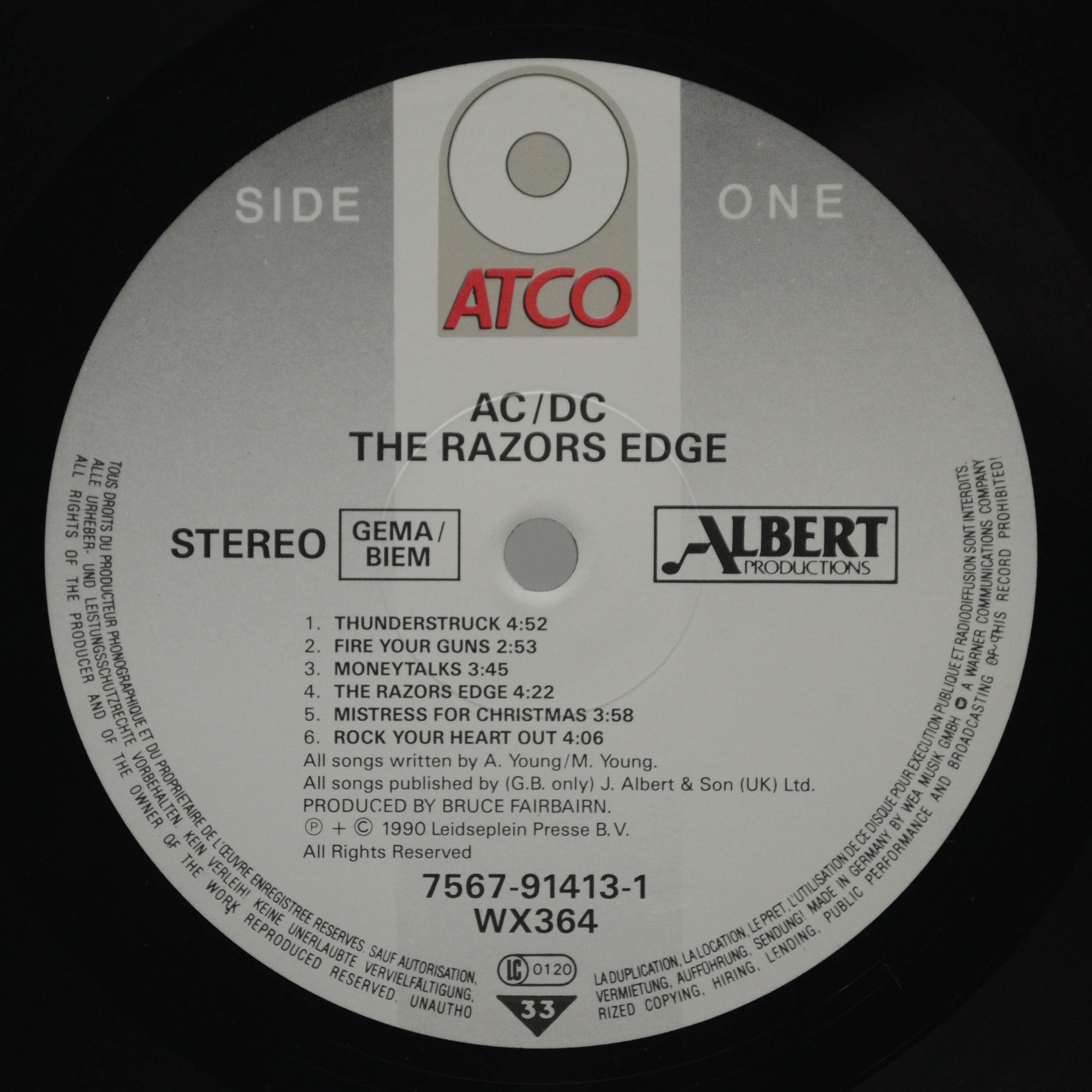 AC/DC — The Razors Edge, 1990