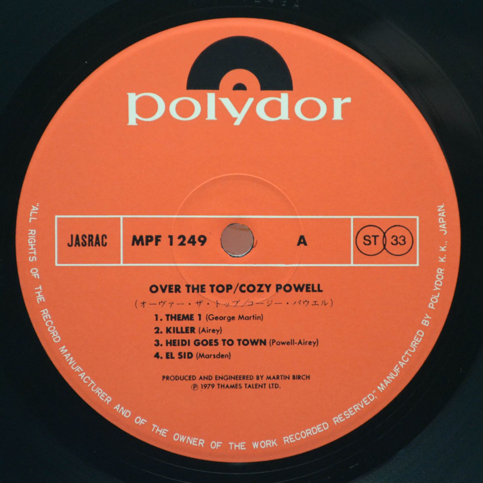 Cozy Powell — Over The Top, 1979
