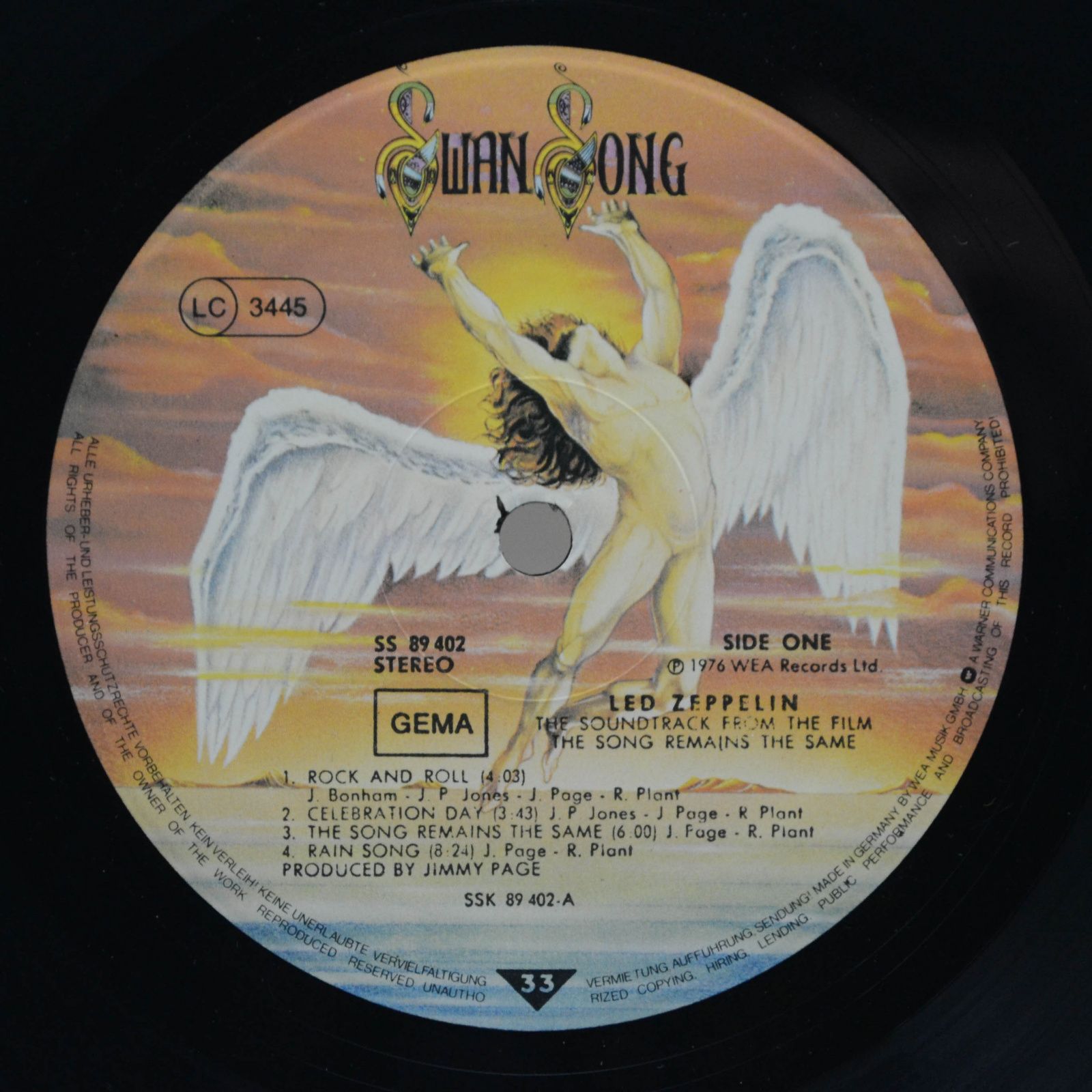 Led Zeppelin — The Soundtrack From The Film The Song Remains The Same (2LP),
