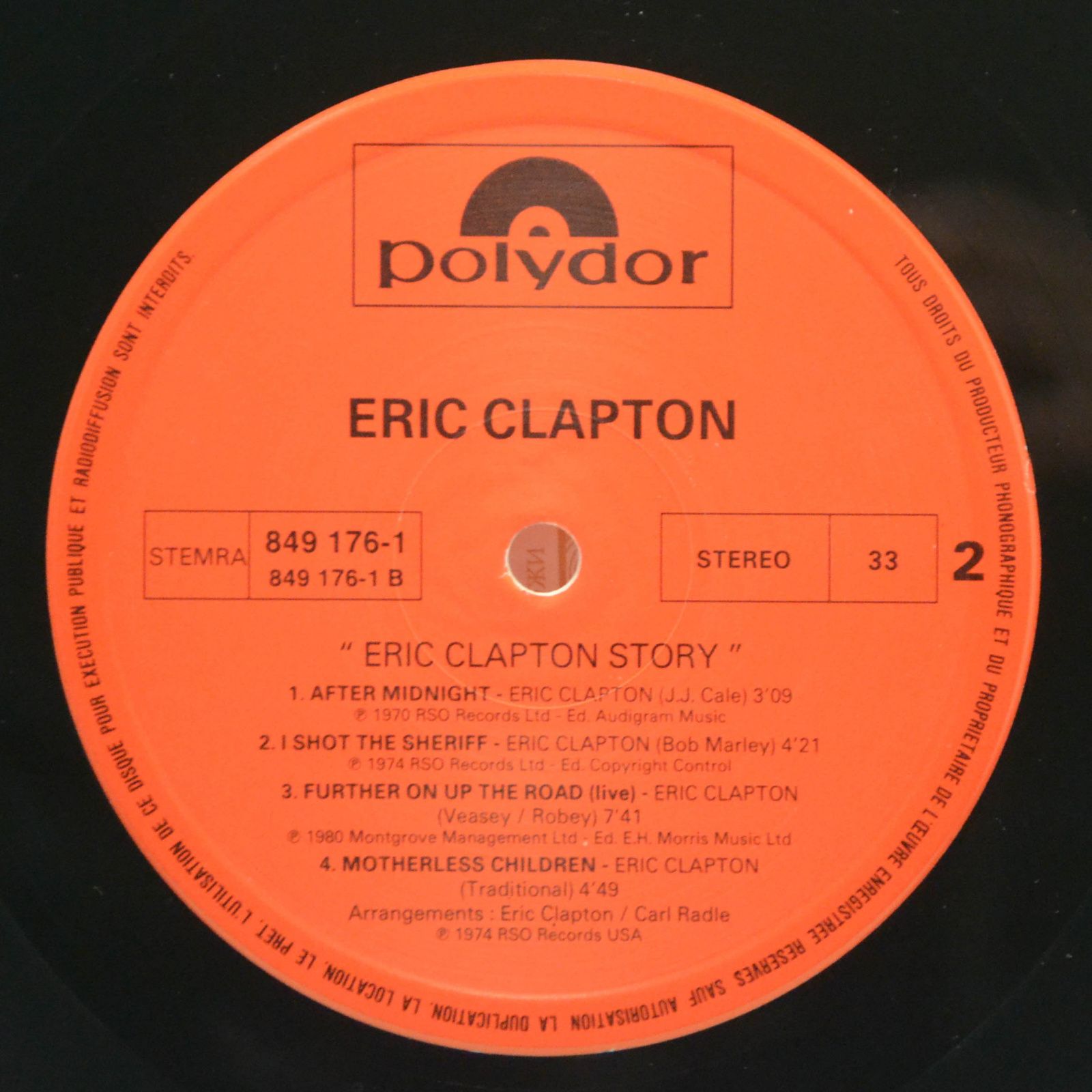 Eric Clapton — Story (2LP), 1990