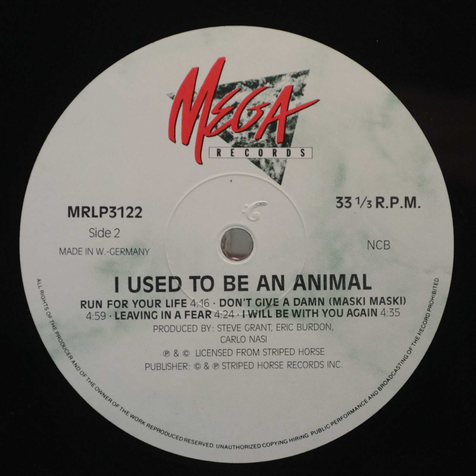 Eric Burdon — I Used To Be An Animal, 1988