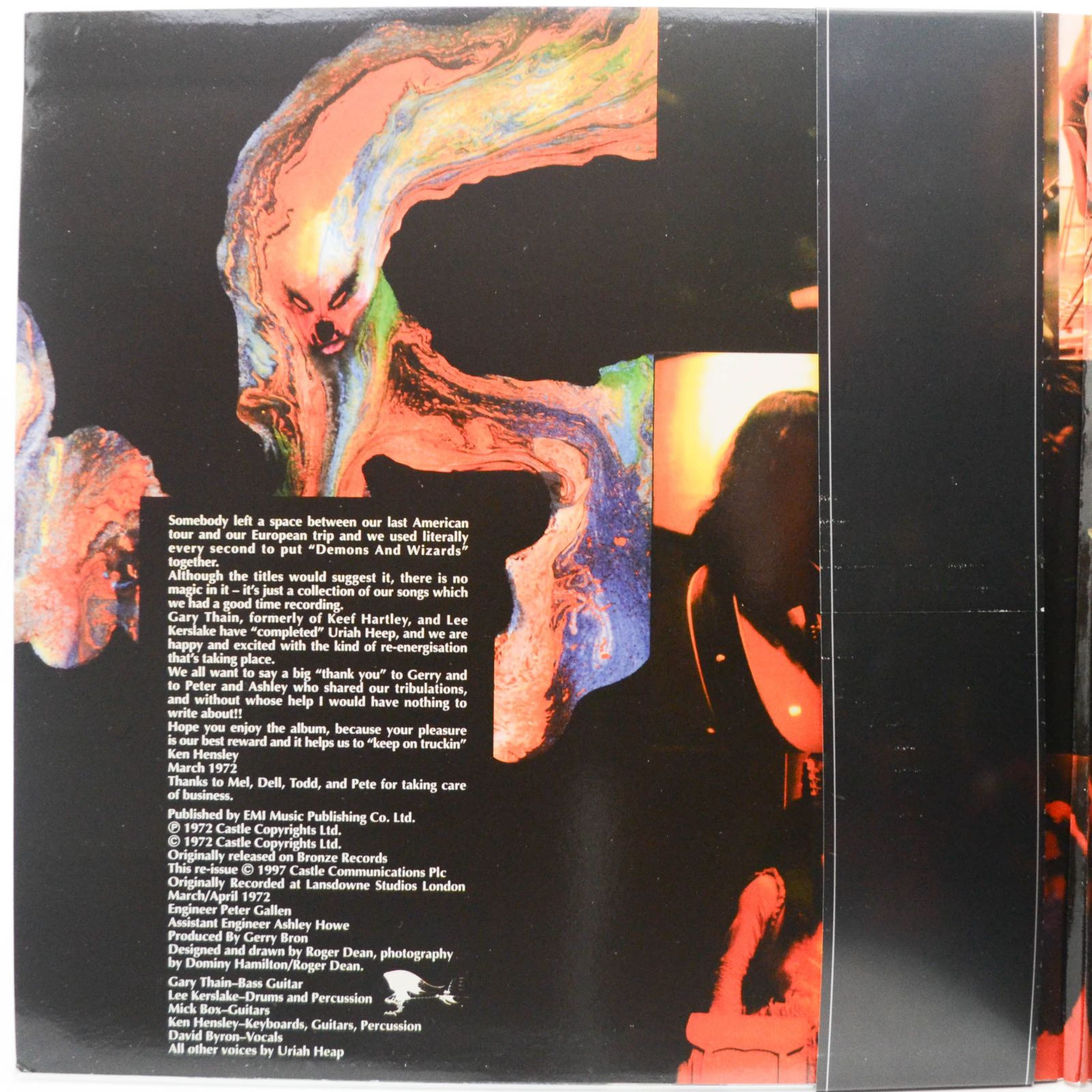 Uriah Heep — Demons And Wizards (LP+7", UK), 1972