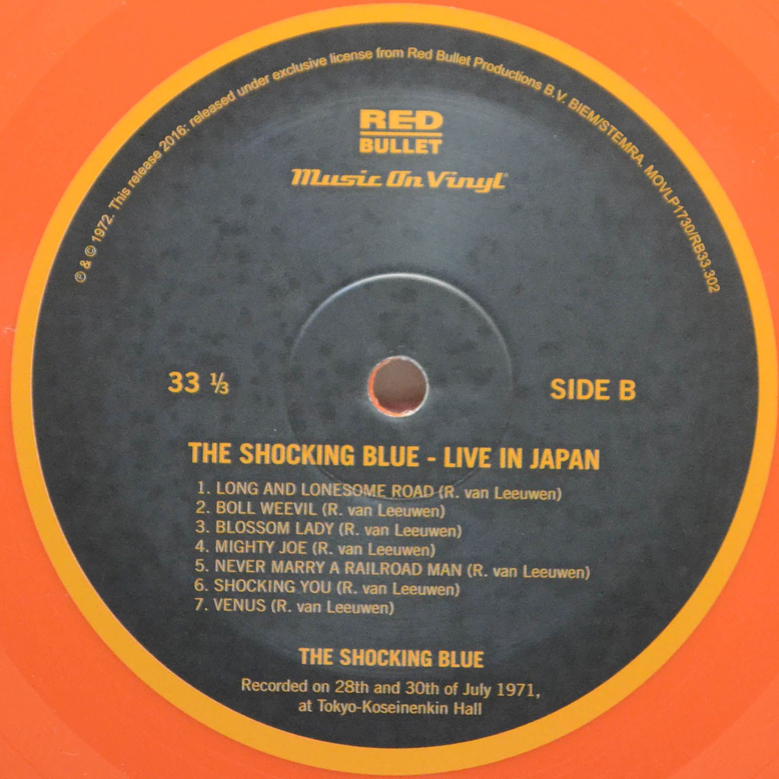 The Shocking Blue — Live In Japan, 1971