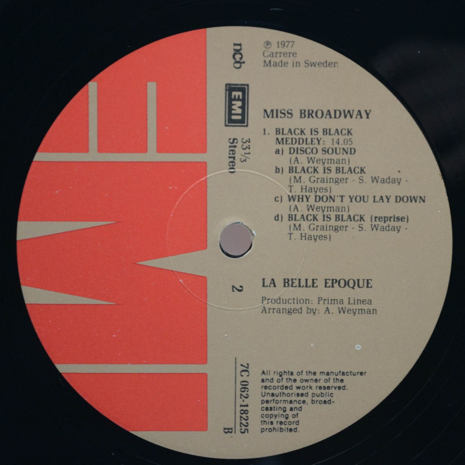 Belle Epoque — Miss Broadway, 1977