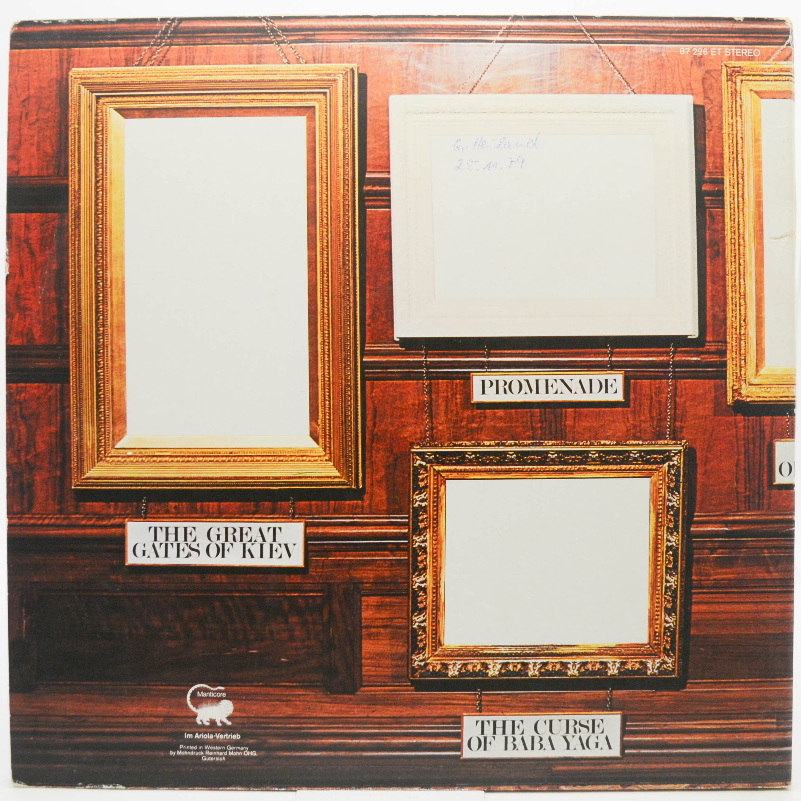 Emerson, Lake & Palmer — Pictures At An Exhibition, 1971