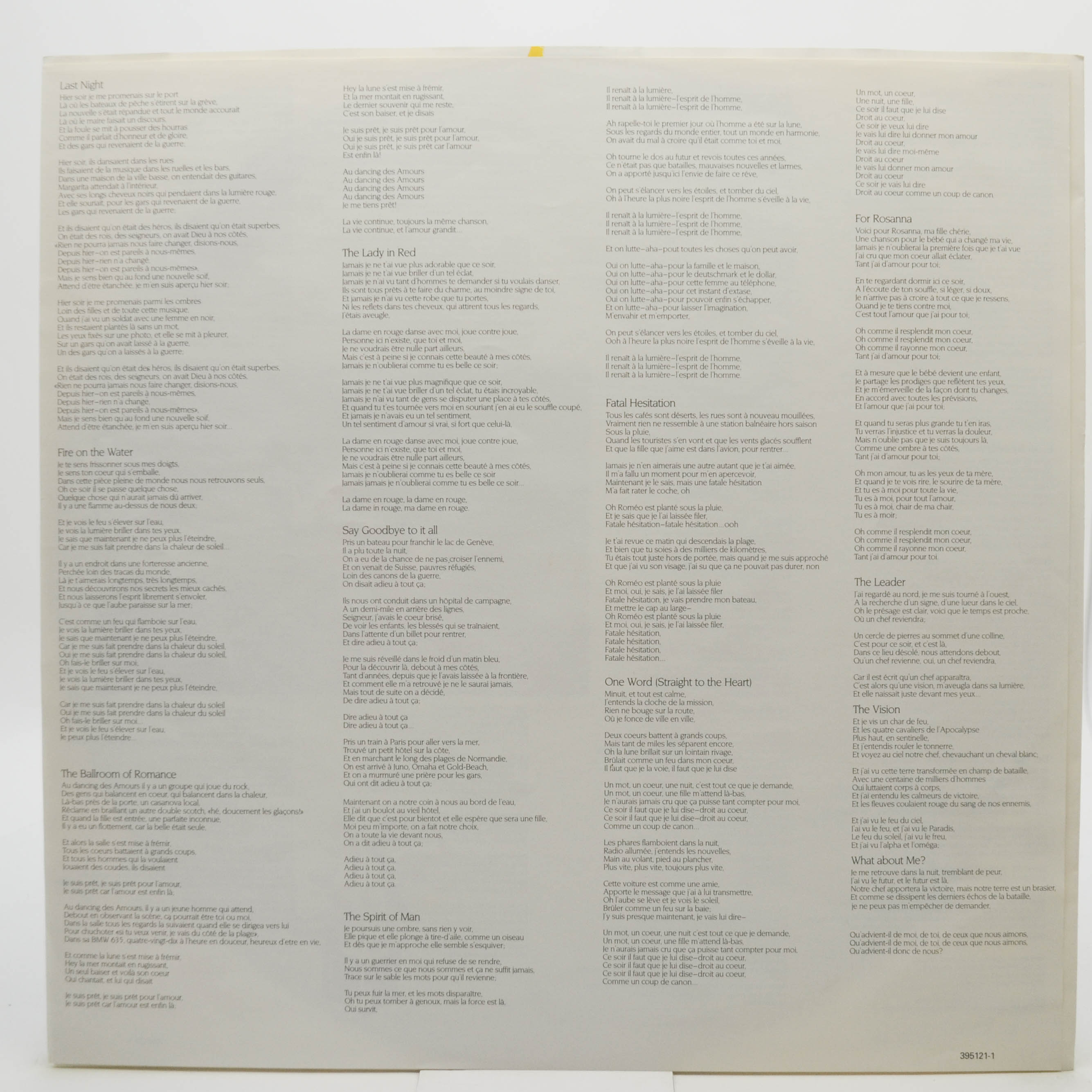 Chris de Burgh — Into The Light, 1986