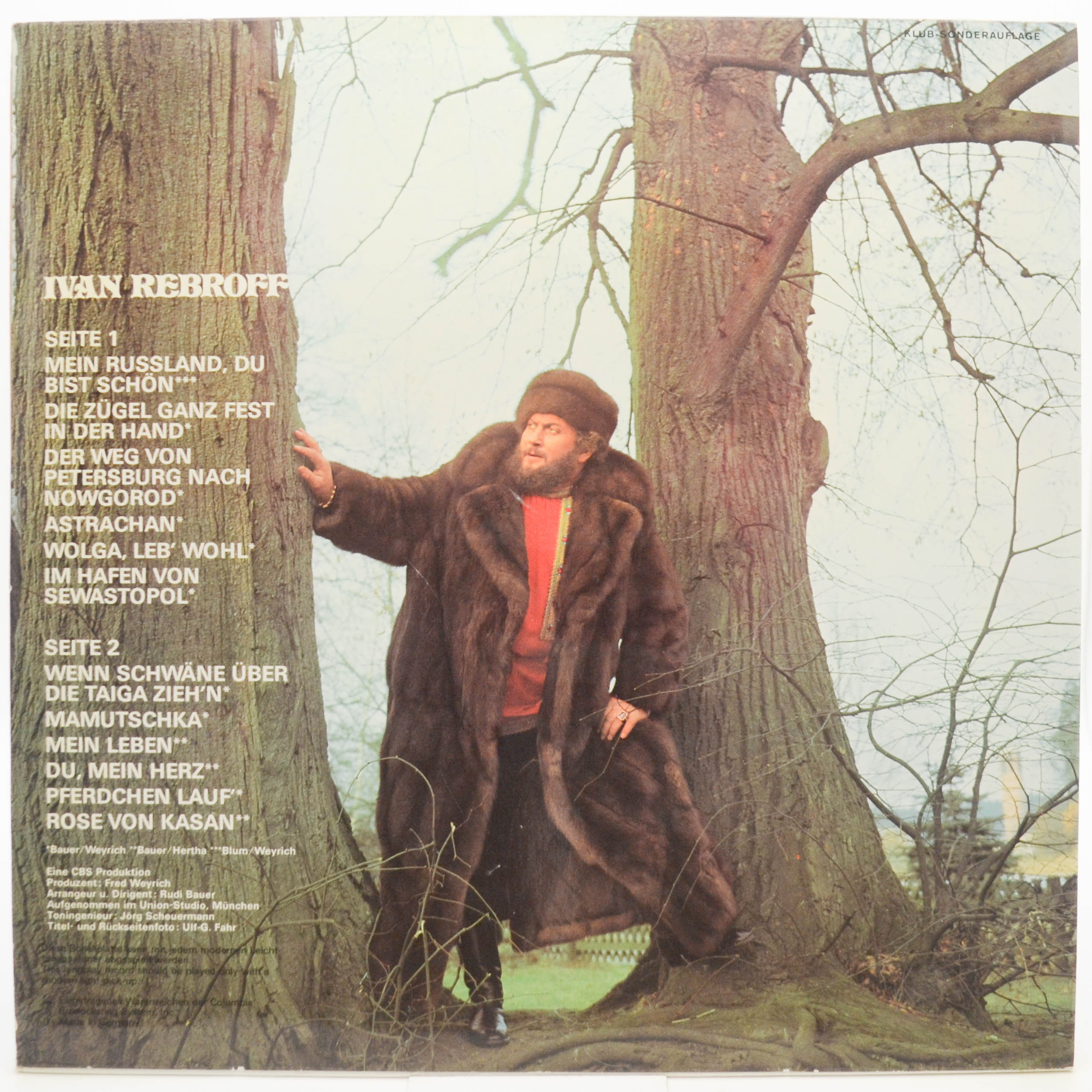 Ivan Rebroff — Mein Russland, Du Bist Schön (Russische Lieder In Deutscher Sprache), 1971