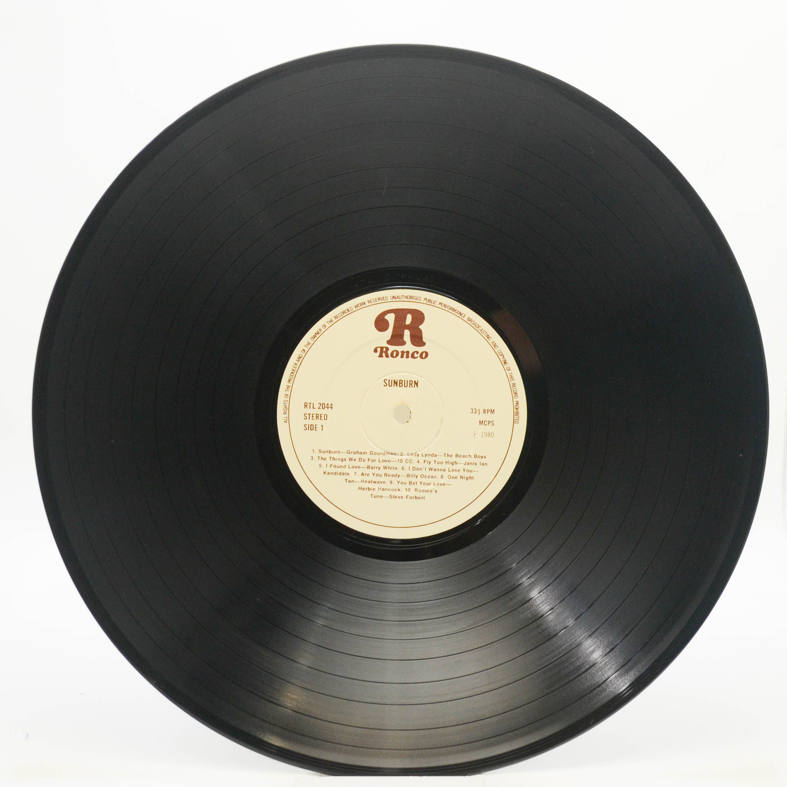 Various — Sunburn - 22 'Blazing' Disco Hits Including The Original Soundtrack (UK), 1980