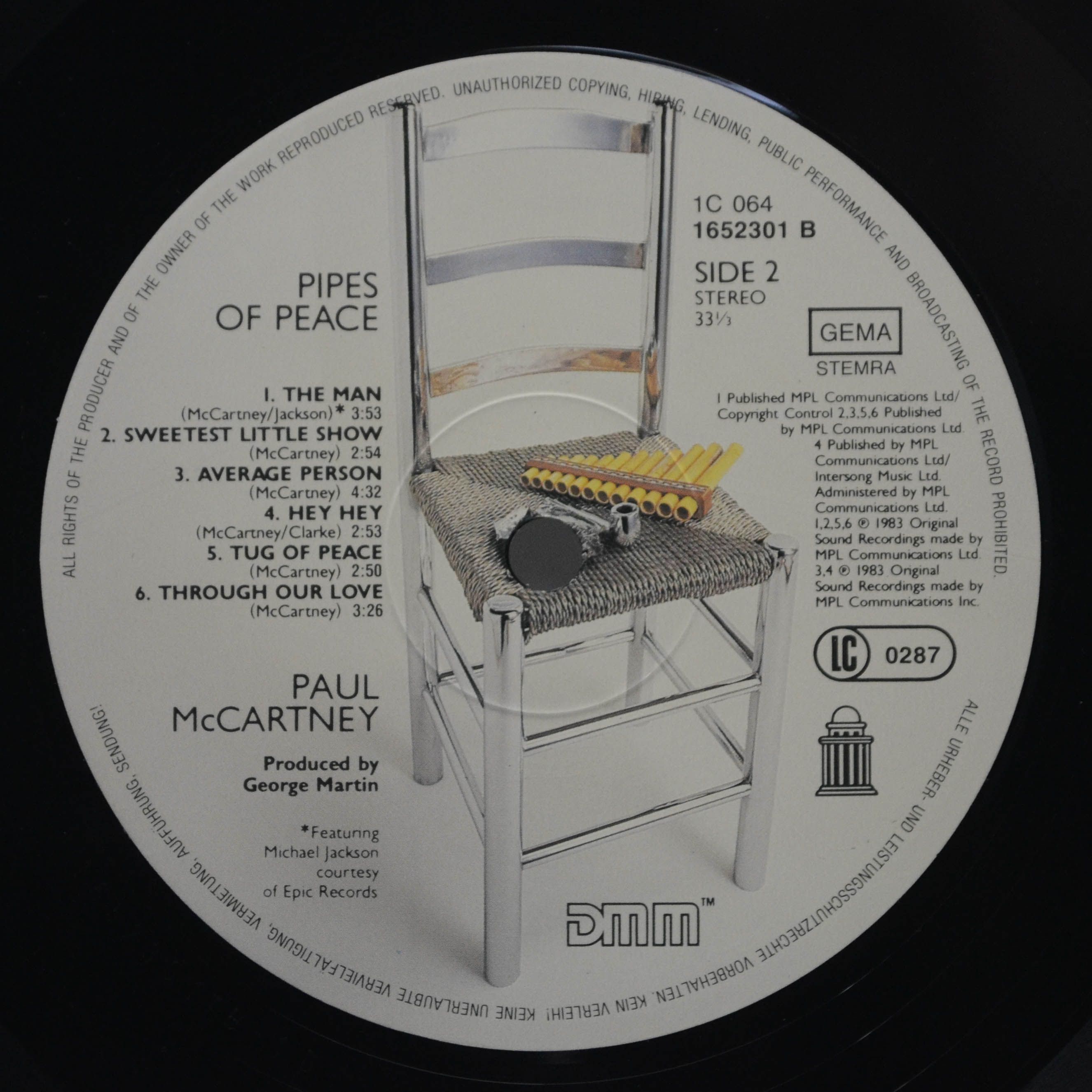 Paul McCartney — Pipes Of Peace, 1983