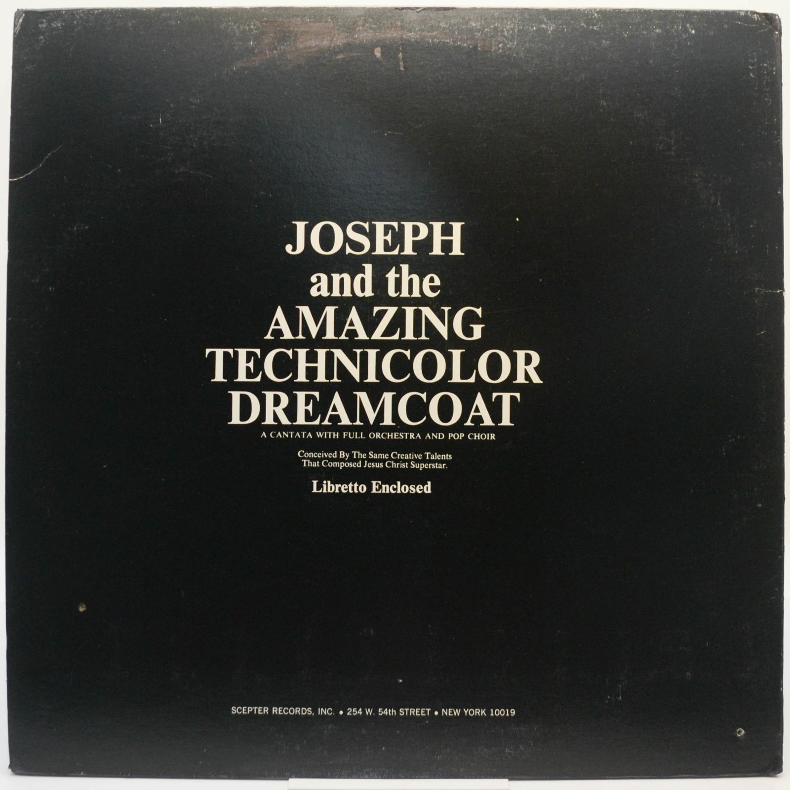 Joseph Consortium, Andrew Lloyd Webber, Tim Rice — Joseph And The Amazing Technicolor Dreamcoat (USA), 1971