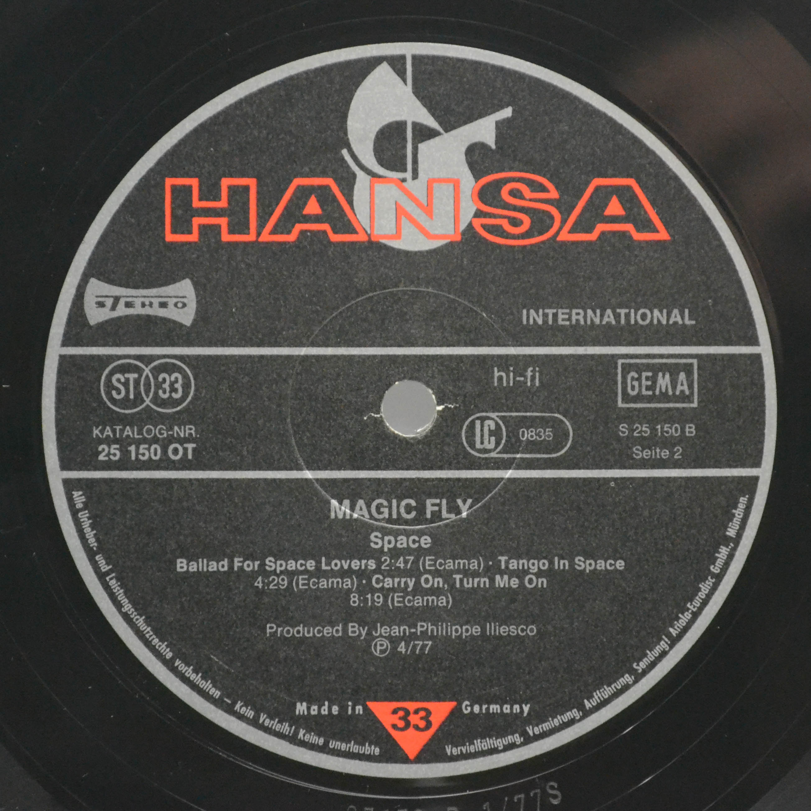 Space — Magic Fly, 1977