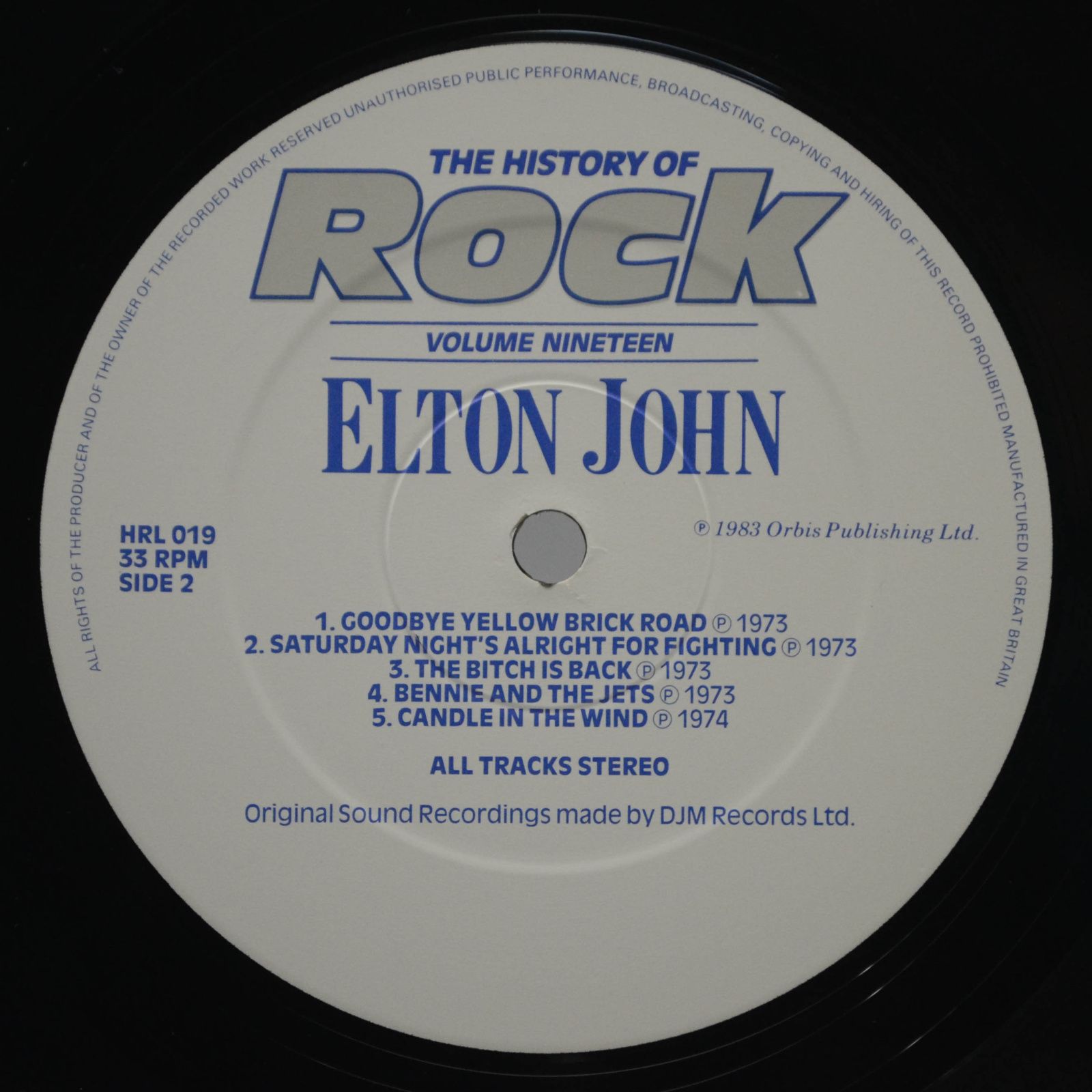 Elton John / Chicago — The History Of Rock (Volume Nineteen) (2LP, UK), 1983