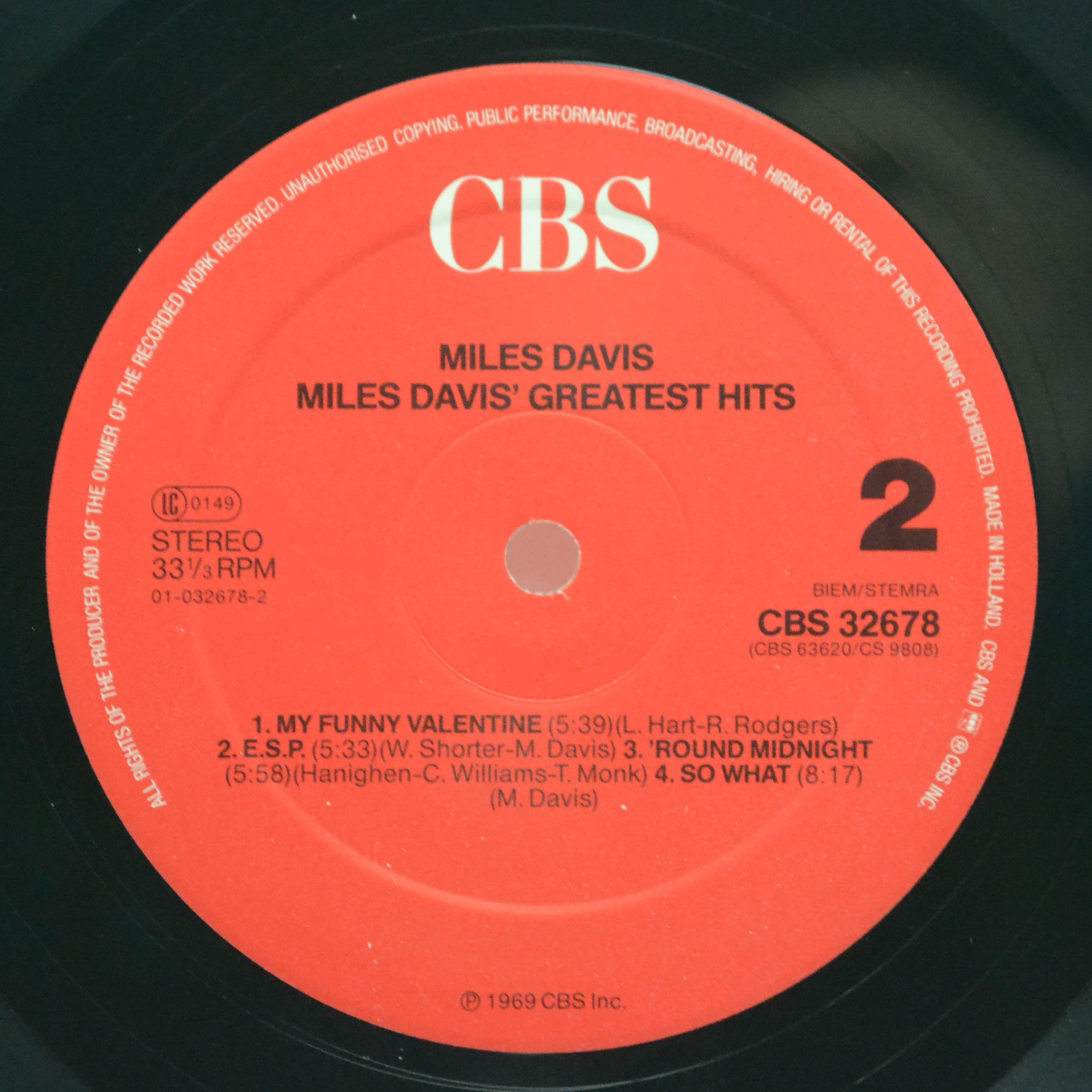 Miles Davis — Miles Davis' Greatest Hits, 1969