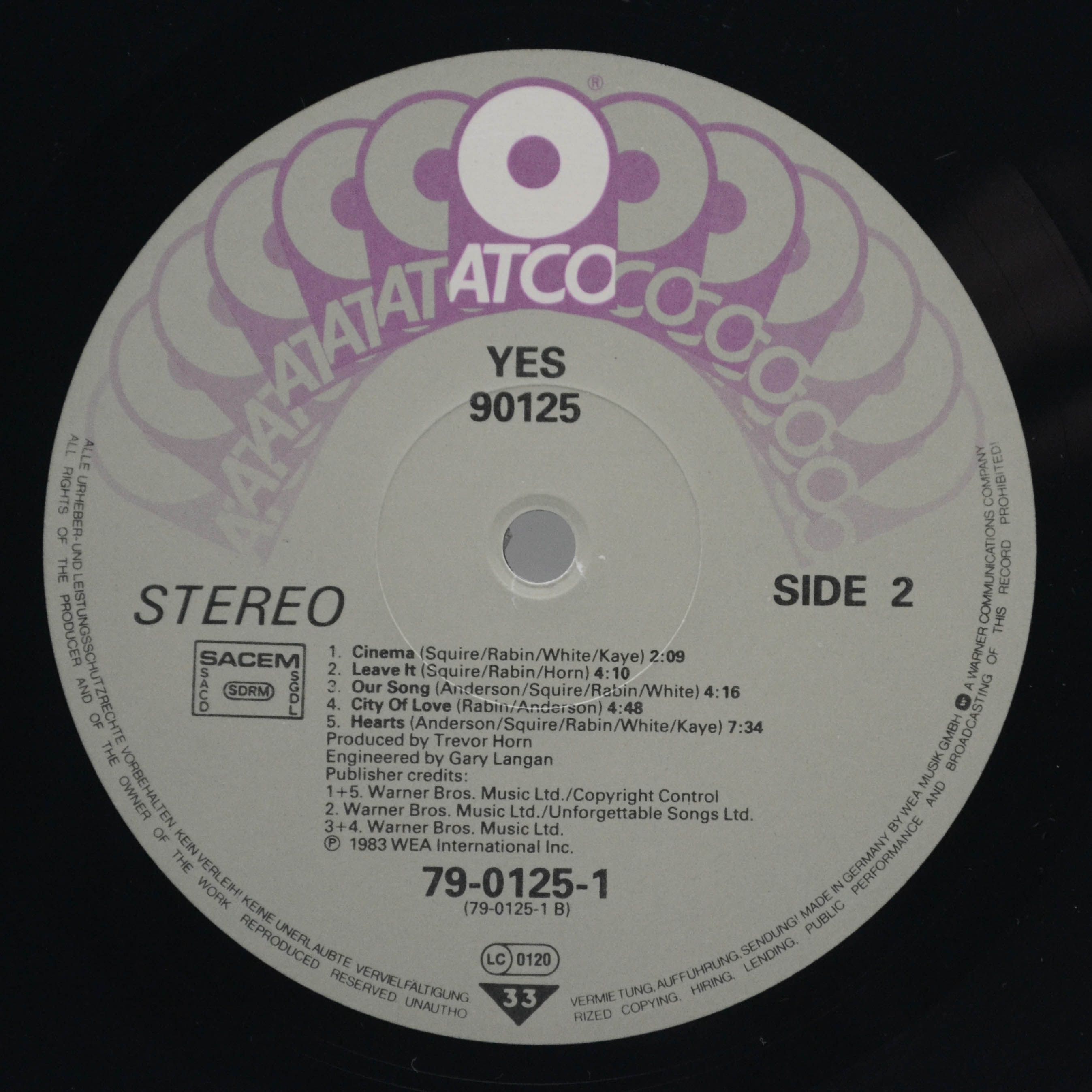 Yes — 90125, 1983