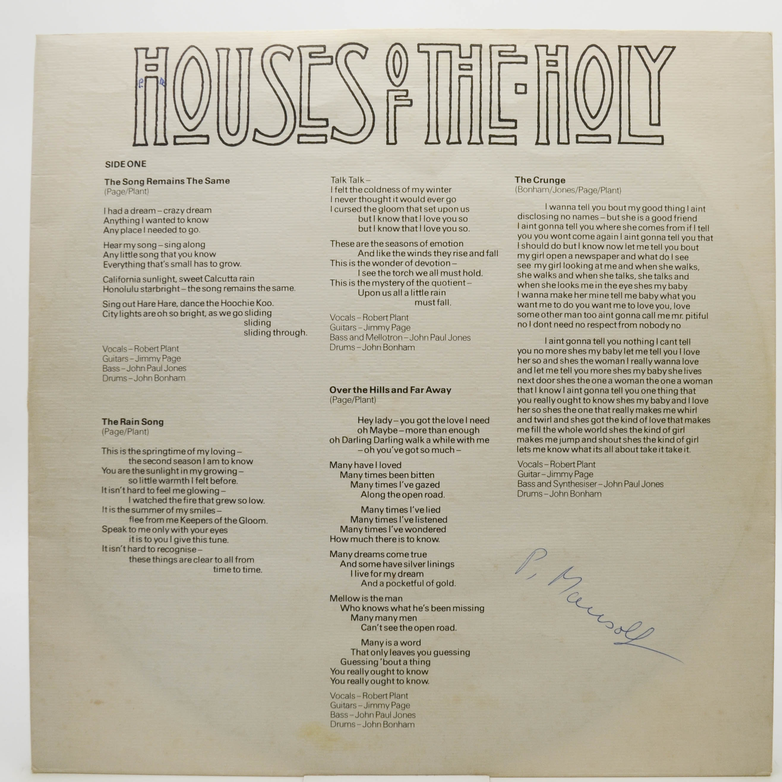 Led Zeppelin — Houses Of The Holy, 1973