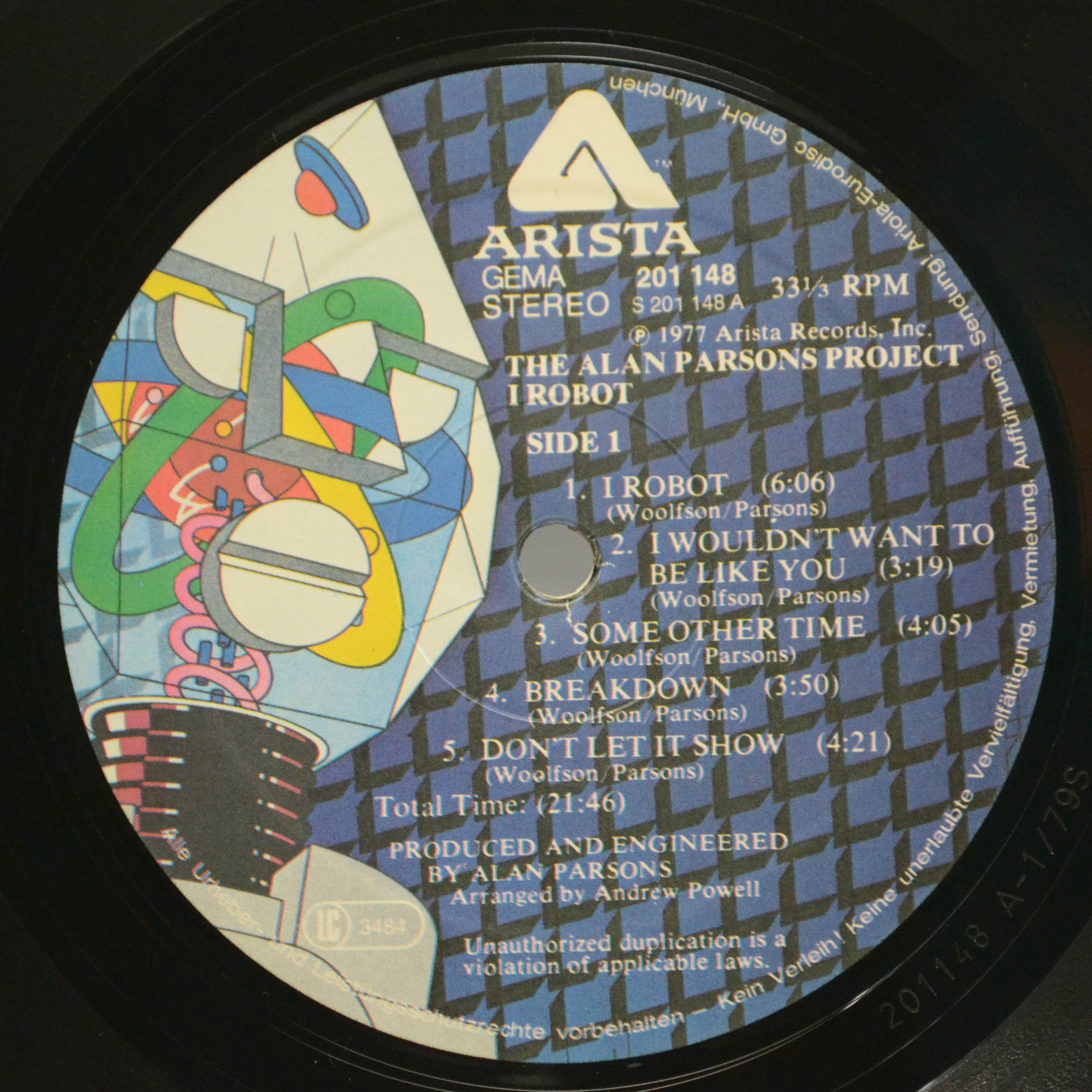 Alan Parsons Project — I Robot, 1977