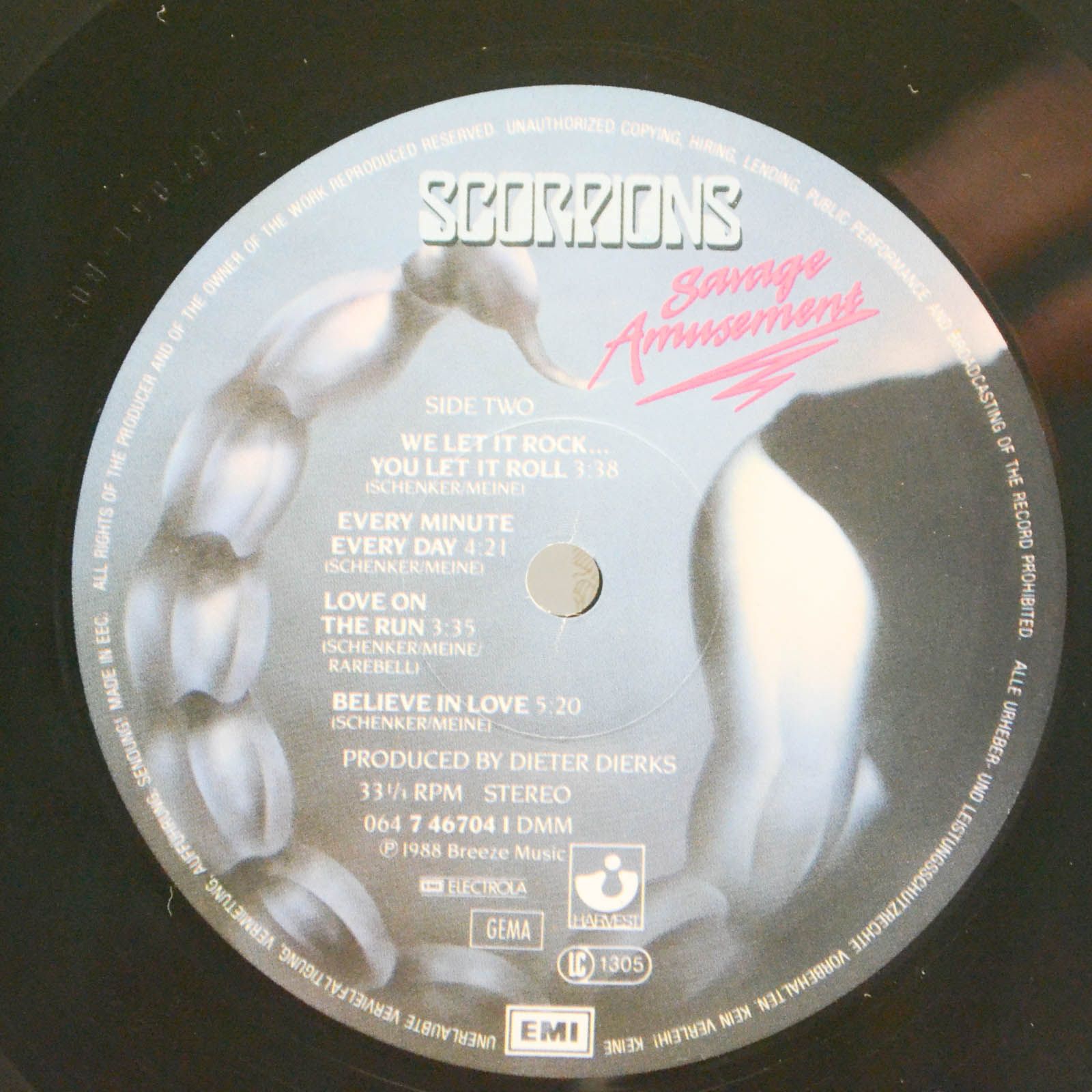 Scorpions — Savage Amusement (1-st, Germany), 1988