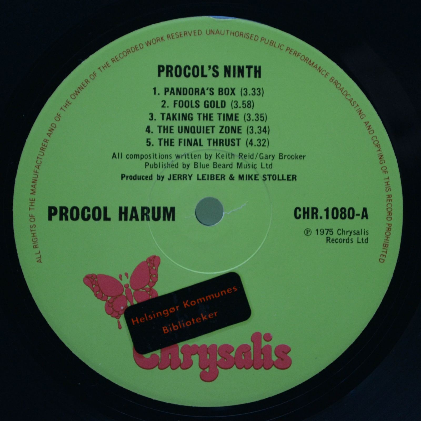 Procol Harum — Procol's Ninth (1-st, UK), 1975