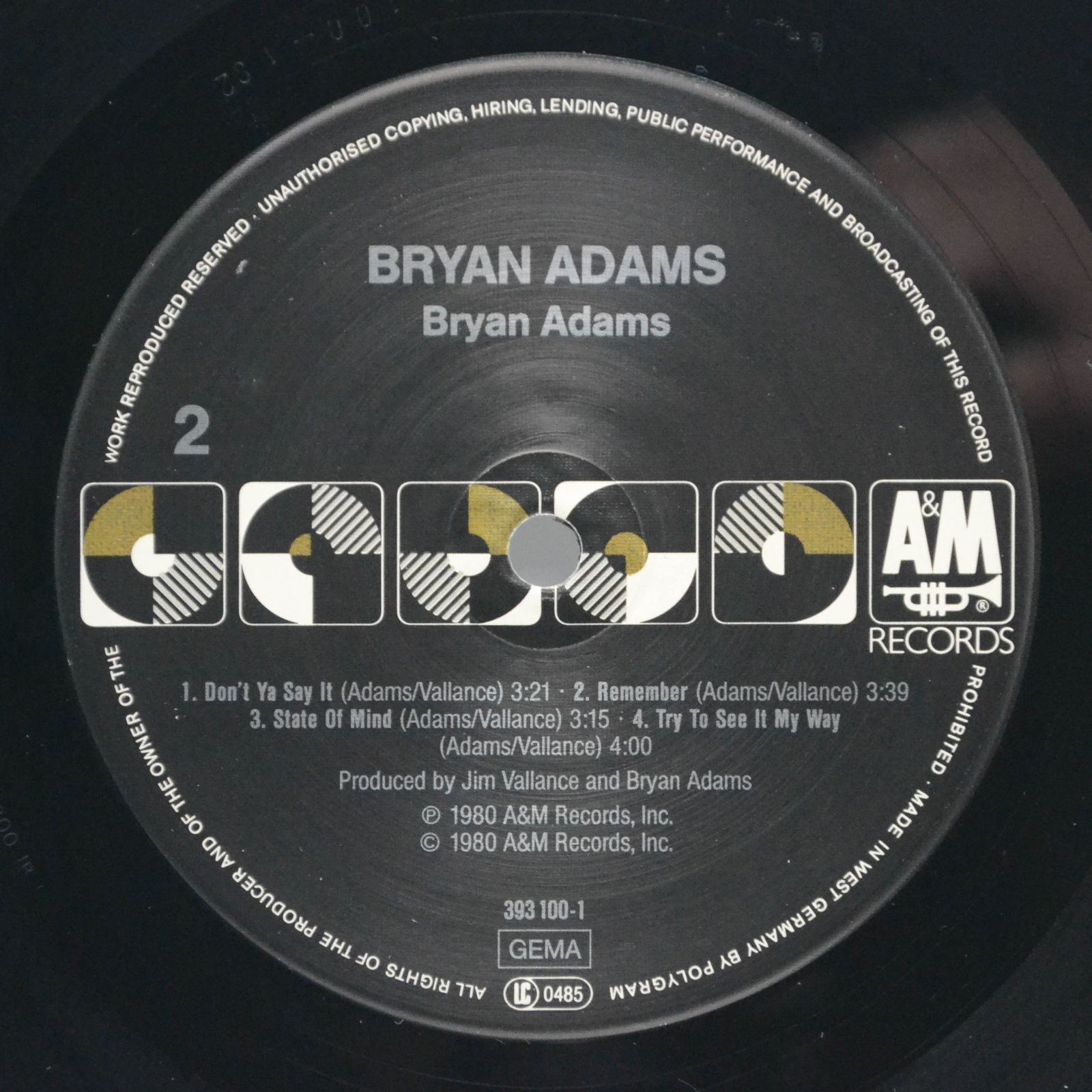 Bryan Adams — Bryan Adams, 1980