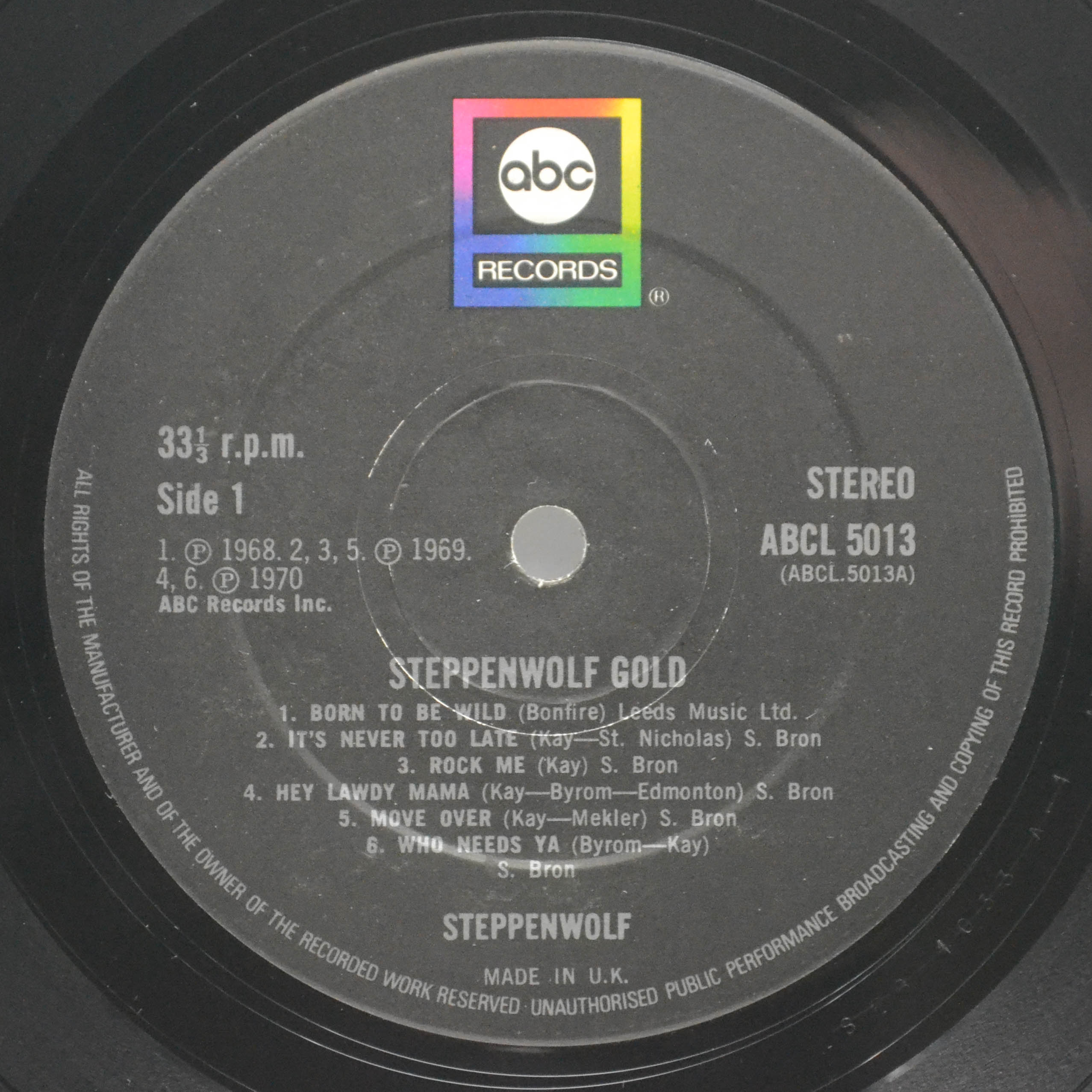 Steppenwolf — Gold (Their Great Hits) (UK), 1971